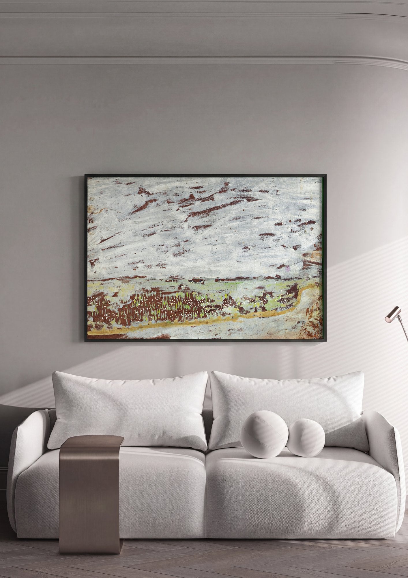 Quadro Decorativo Campo Nevado - Édouard Vuillard em ambiente decorado