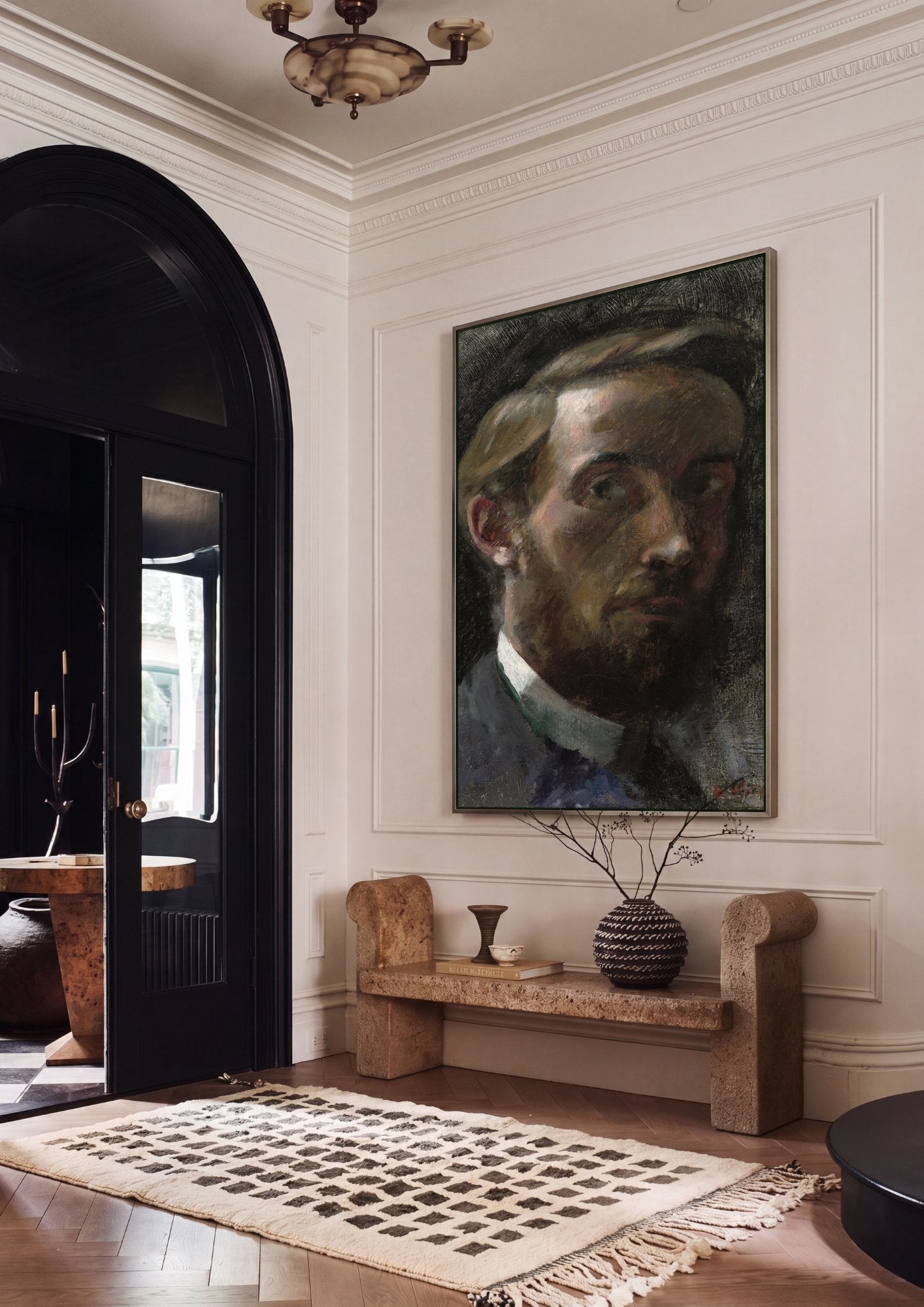 Quadro Decorativo Autorretrato - Édouard Vuillard em ambiente decorado