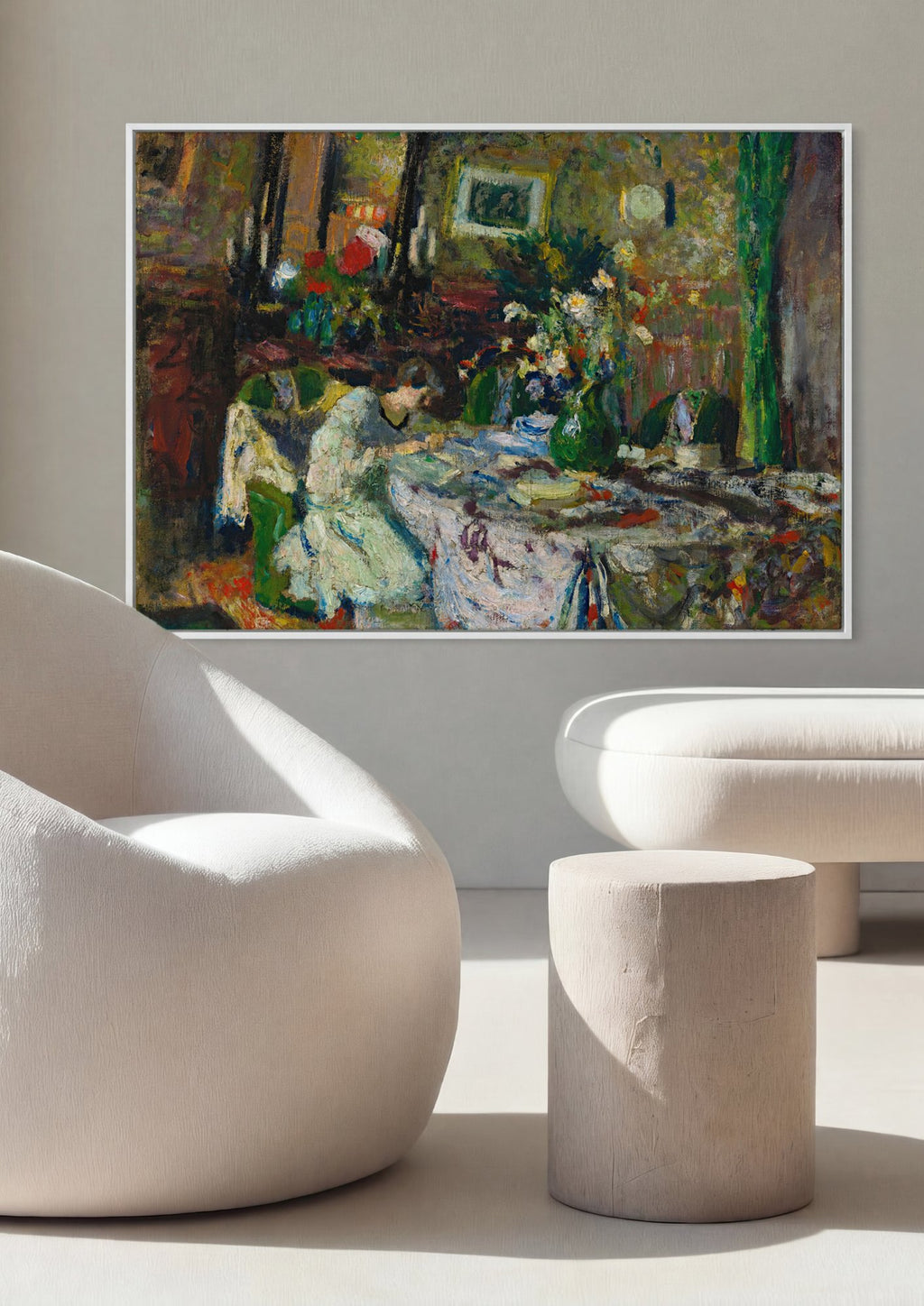 Quadro Decorativo A Costureira - Édouard Vuillard em ambiente decorado