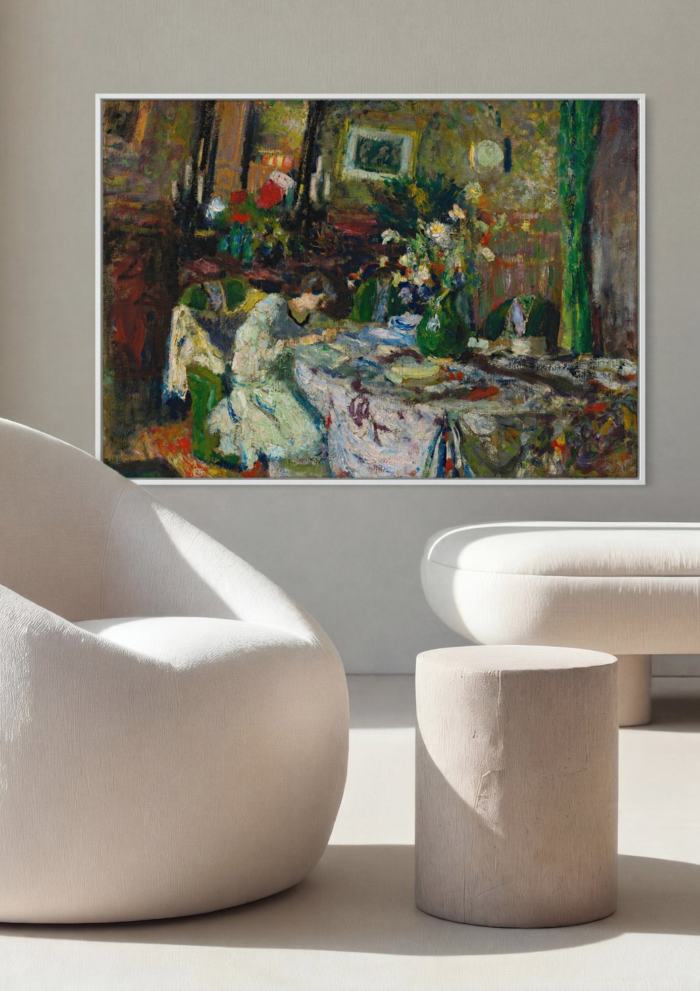 Quadro Decorativo A Costureira - Édouard Vuillard em ambiente decorado