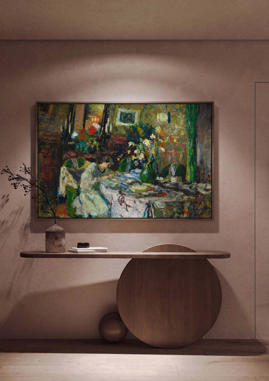Quadro Decorativo A Costureira - Édouard Vuillard em ambiente decorado