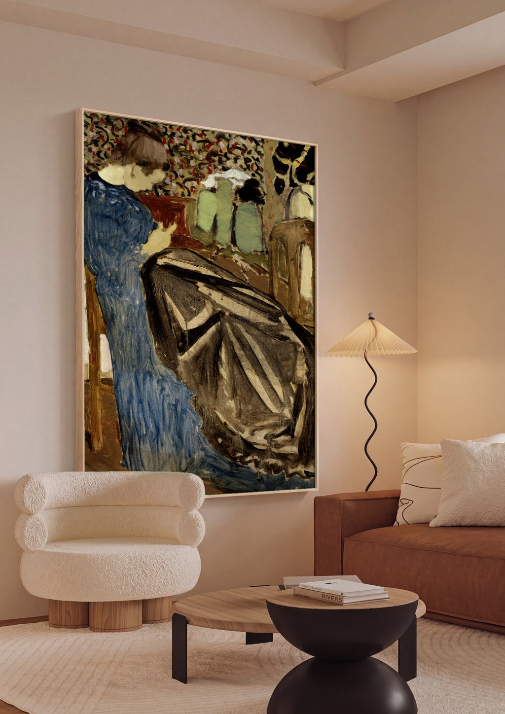 Quadro Decorativo A Costureira - Édouard Vuillard em ambiente decorado