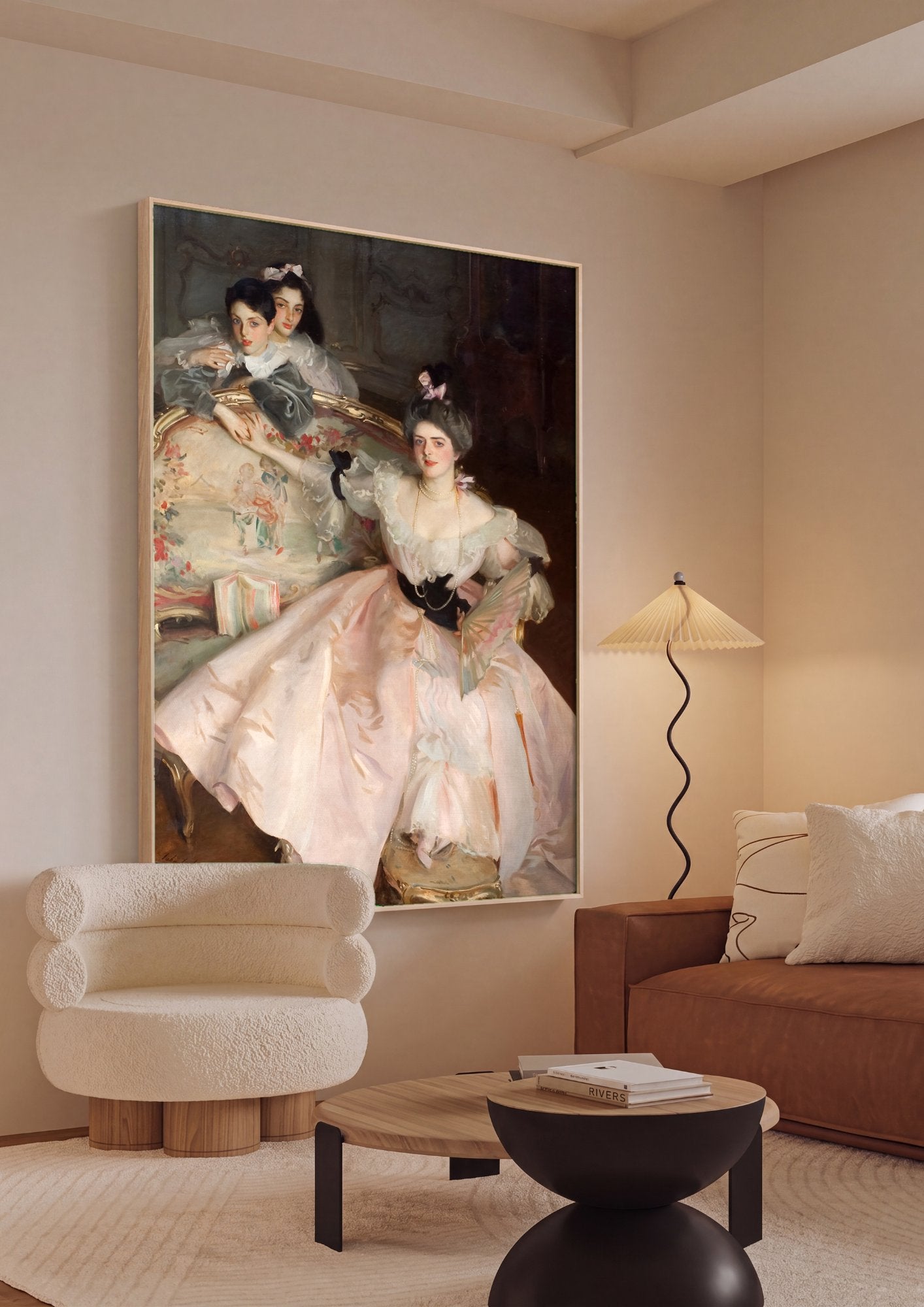 Quadro Decorativo As Filhas de Edward Darley Boit - John Singer Sargent em ambiente decorado