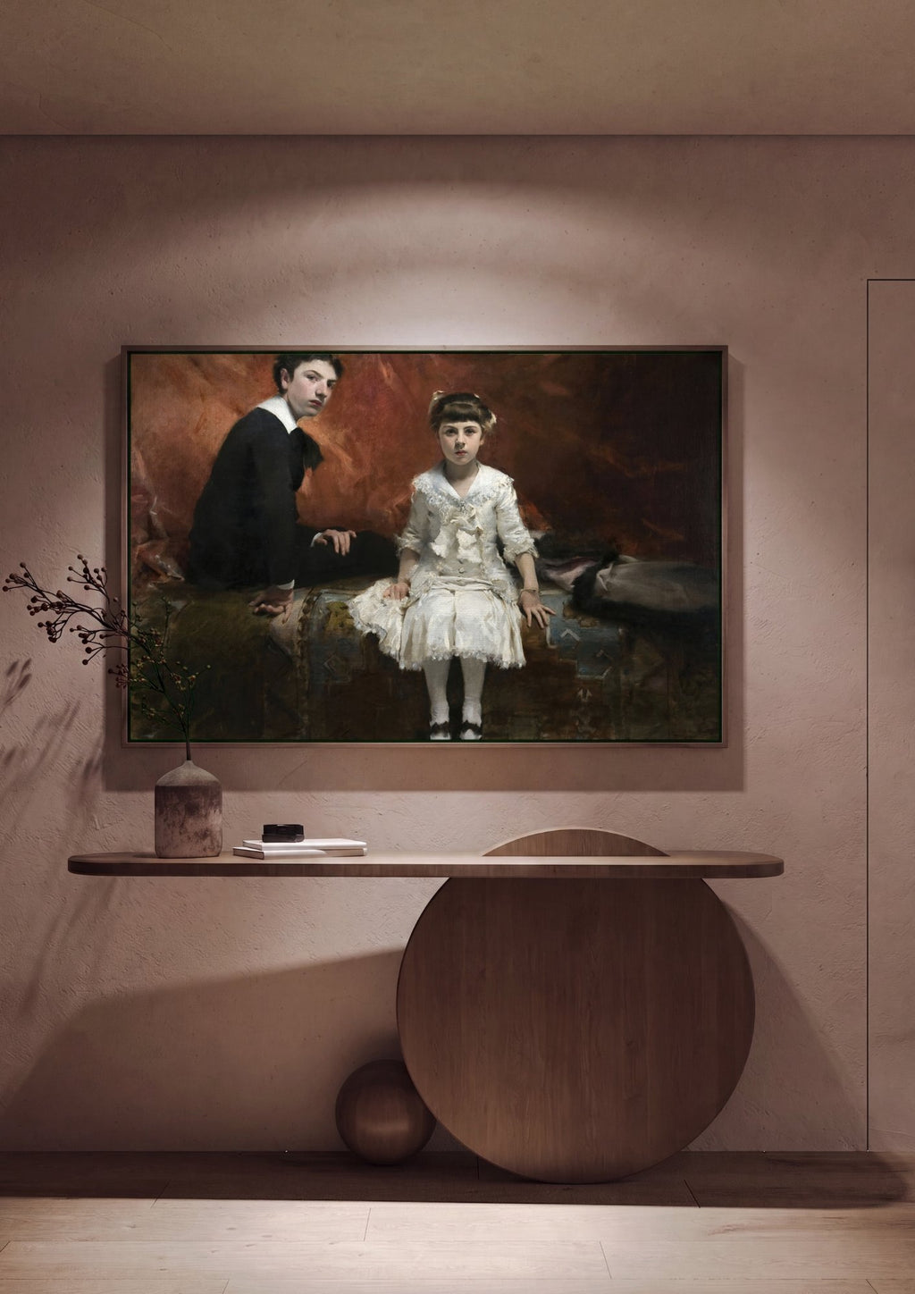Quadro Decorativo 'As Filhas de Edward Darley Boit' - Sargent em ambiente decorado