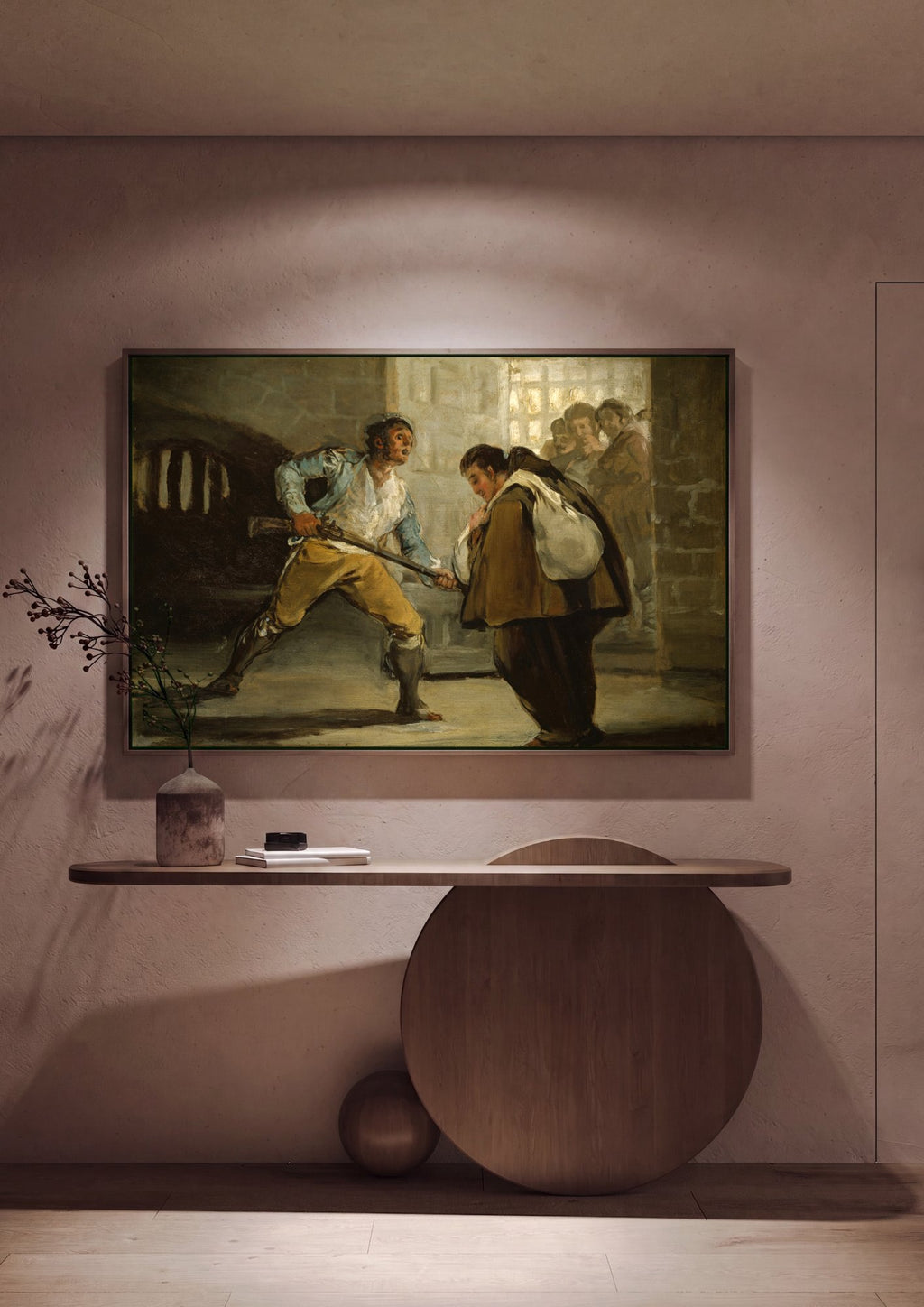Quadro Decorativo A Prisão - Francisco de Goya em ambiente decorado