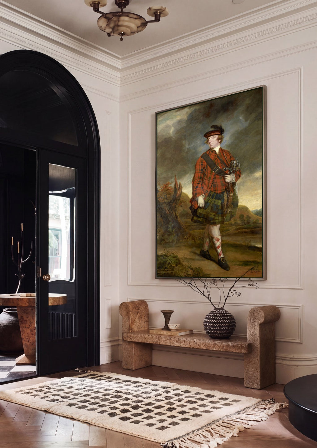 Quadro Decorativo John Murray, 4º Conde de Dunmore - Reynolds em ambiente decorado