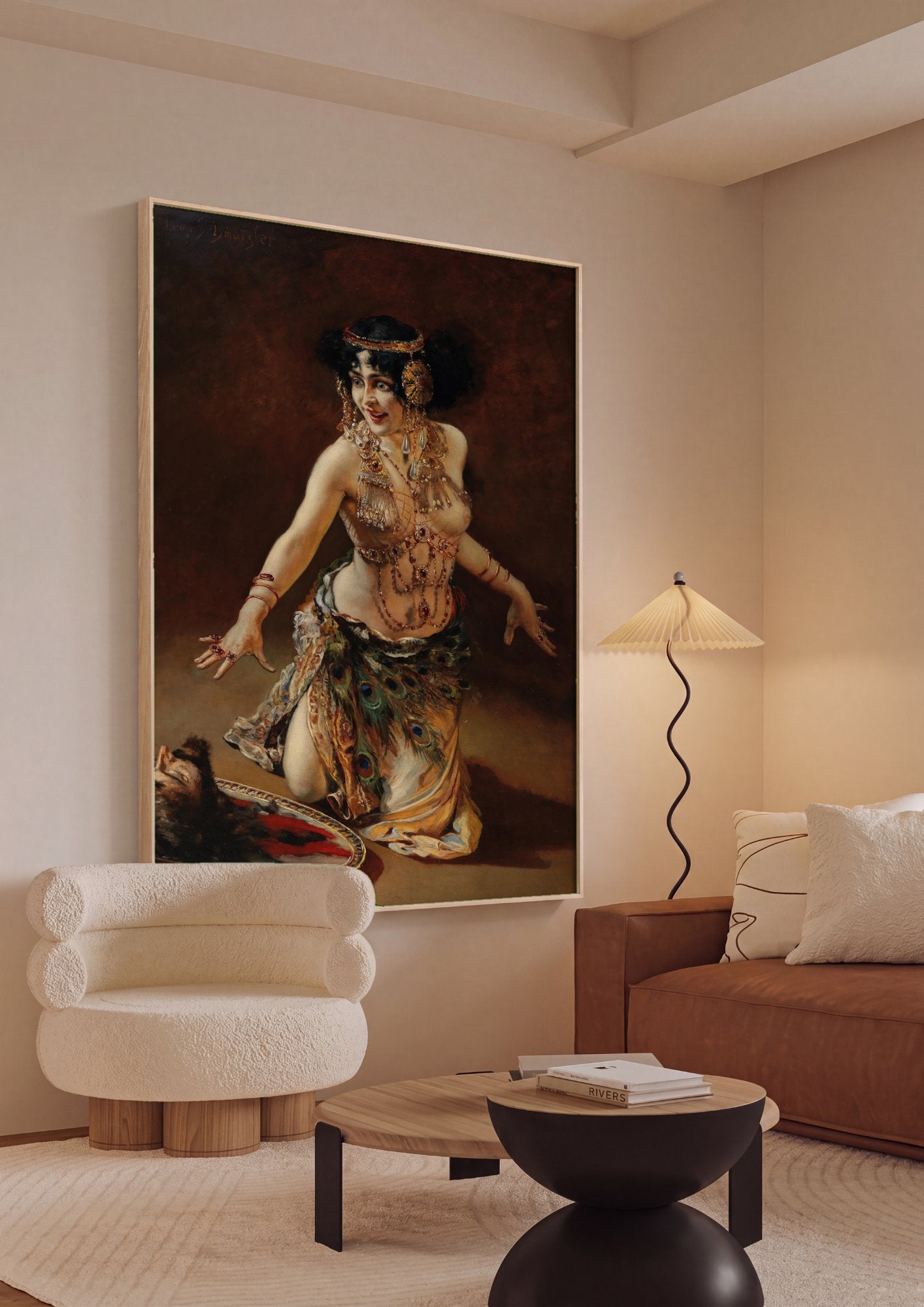 Quadro Decorativo Salomé com a Cabeça de João Batista - Schmutzler em ambiente decorado