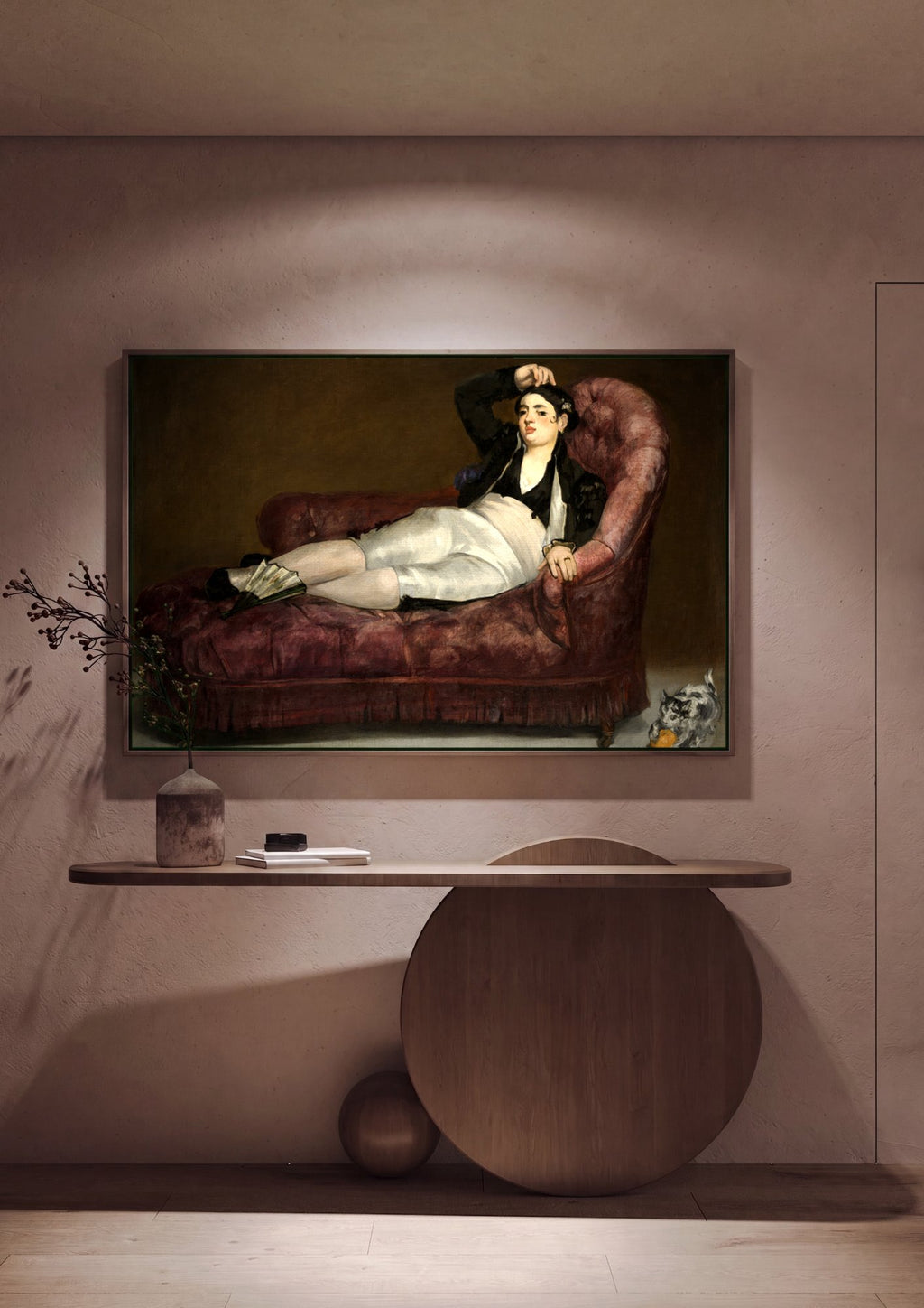 Quadro Decorativo A Filósofa (Retrato de Mme. Manet) - Manet em ambiente decorado