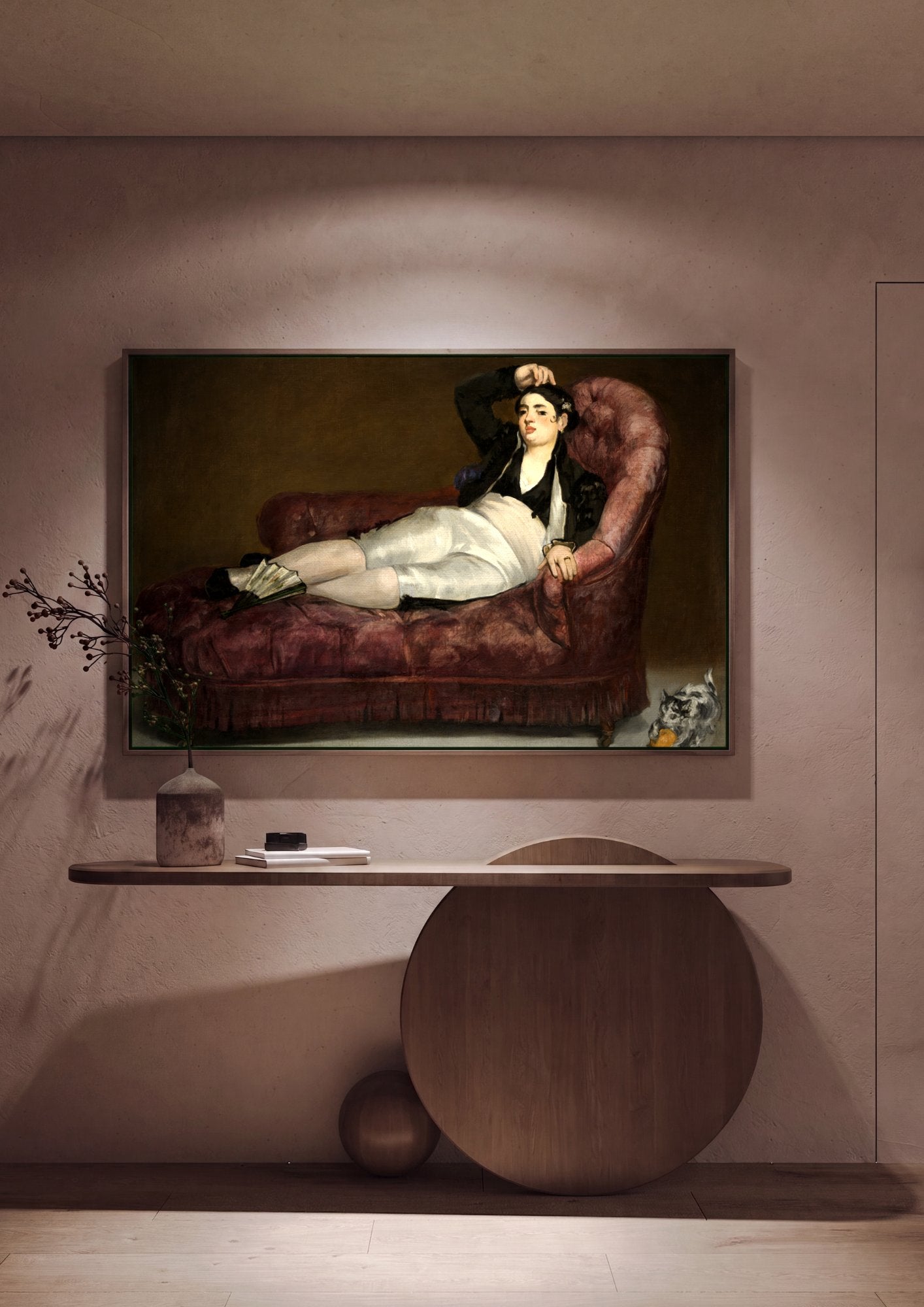 Quadro Decorativo A Filósofa (Retrato de Mme. Manet) - Manet em ambiente decorado