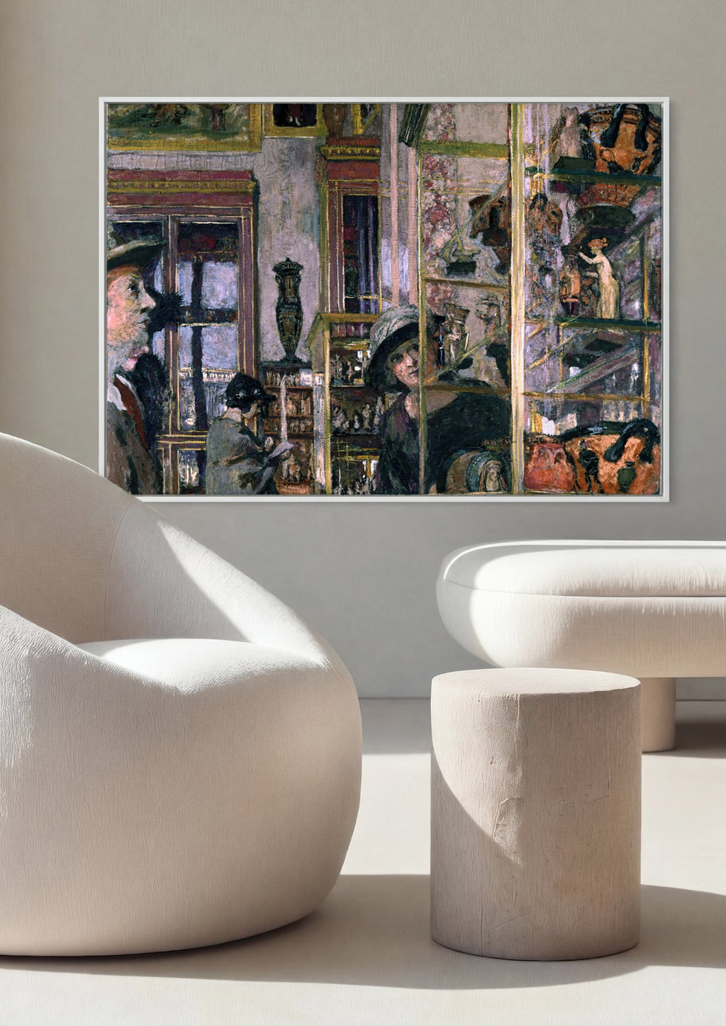 Quadro Decorativo A Loja de Antiguidades - Vuillard em ambiente decorado