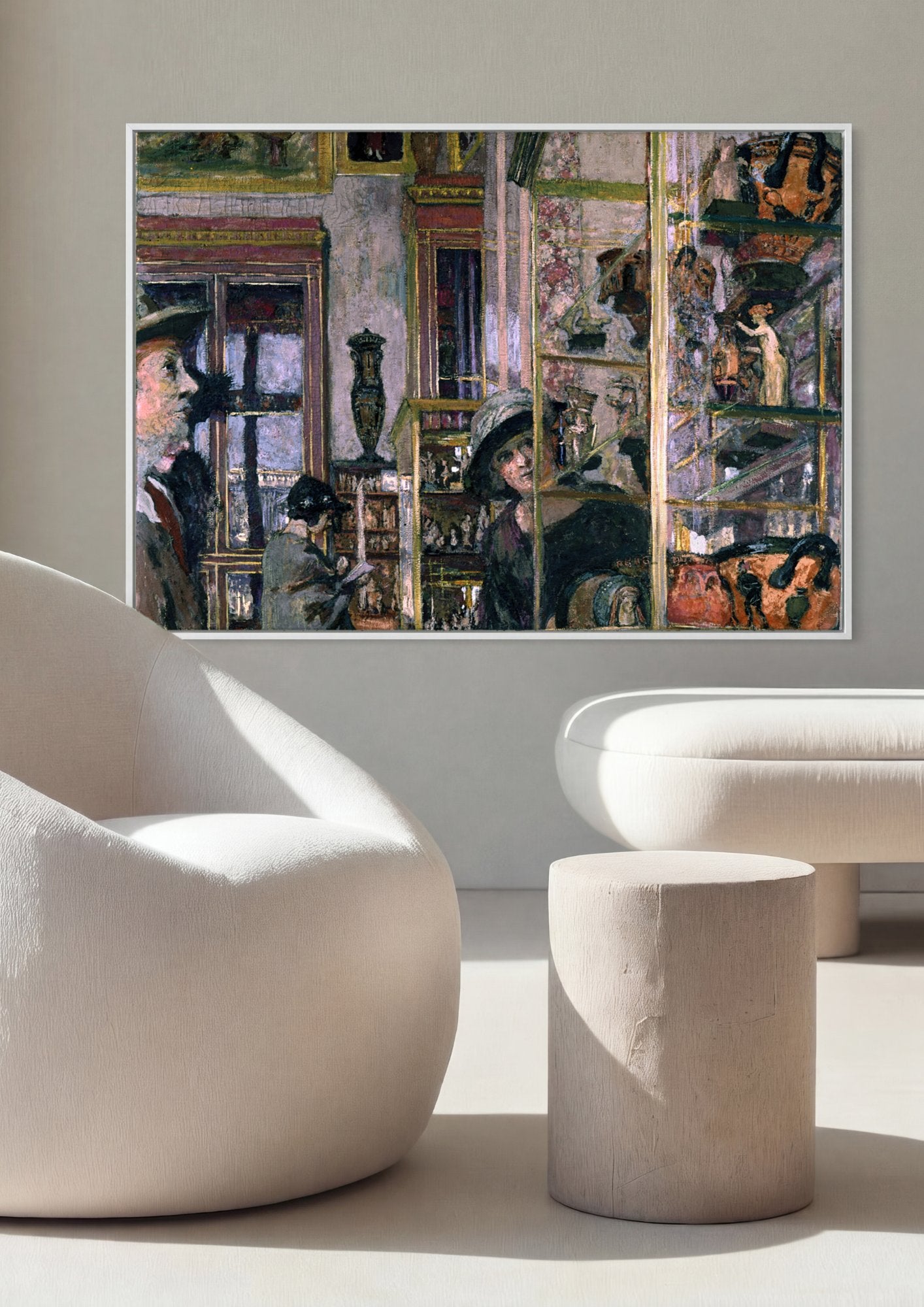 Quadro Decorativo A Loja de Antiguidades - Vuillard em ambiente decorado