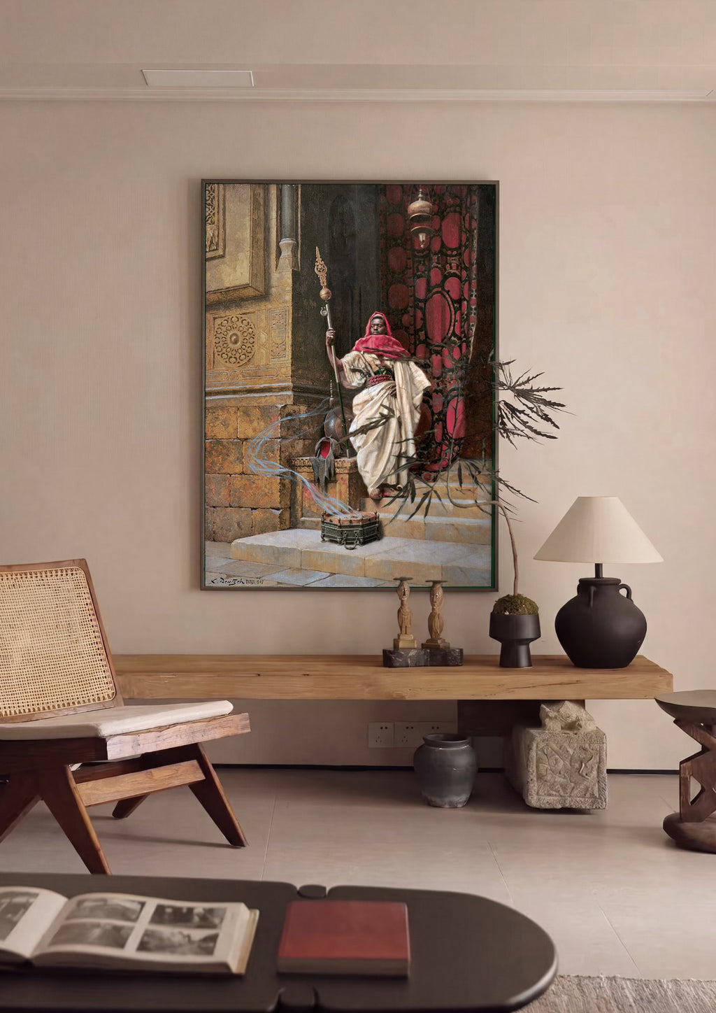 Quadro Decorativo O Sentinela - Ludwig Deutsch em ambiente decorado
