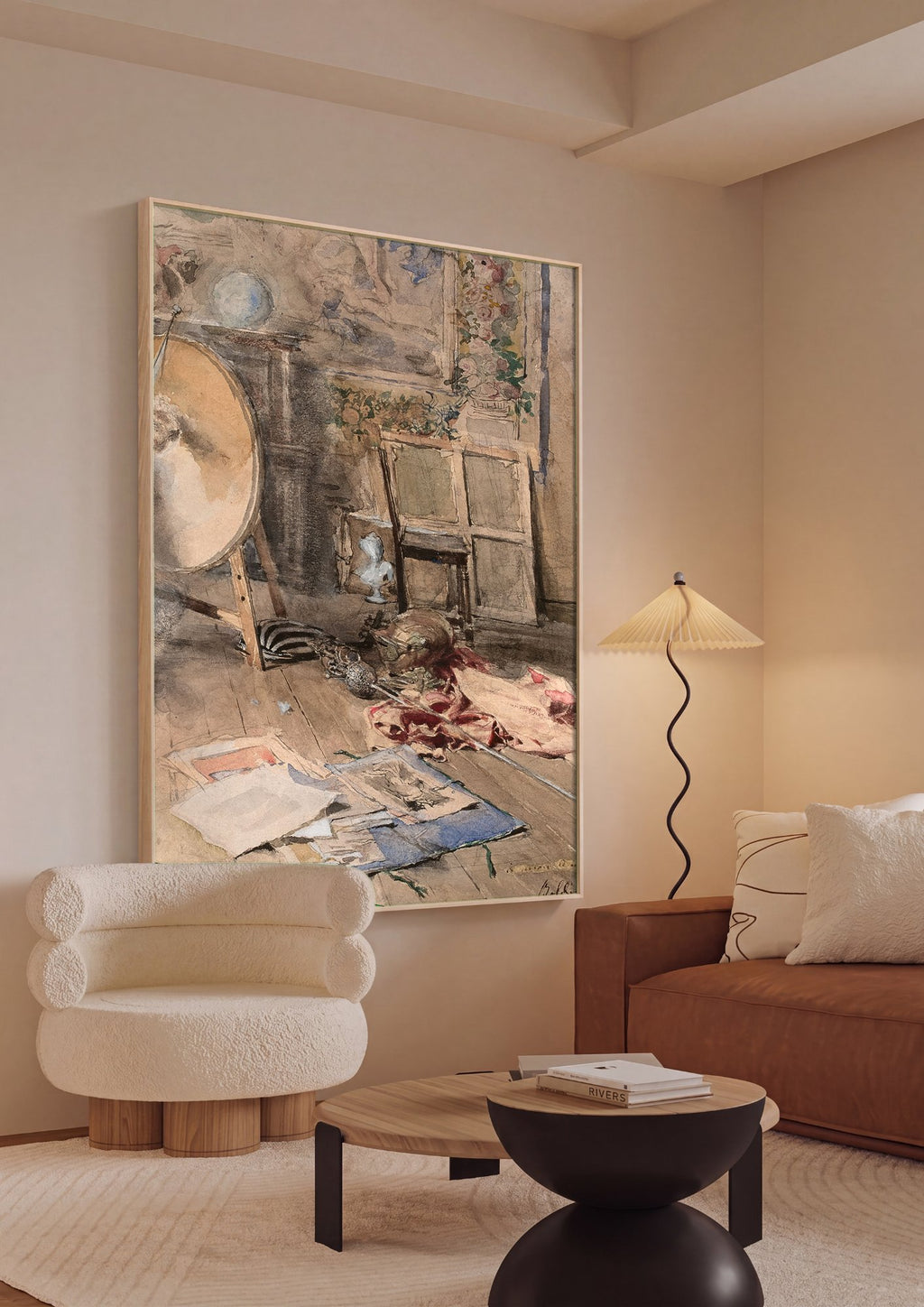 Quadro Decorativo Canto de Ateliê - Boldini em ambiente decorado