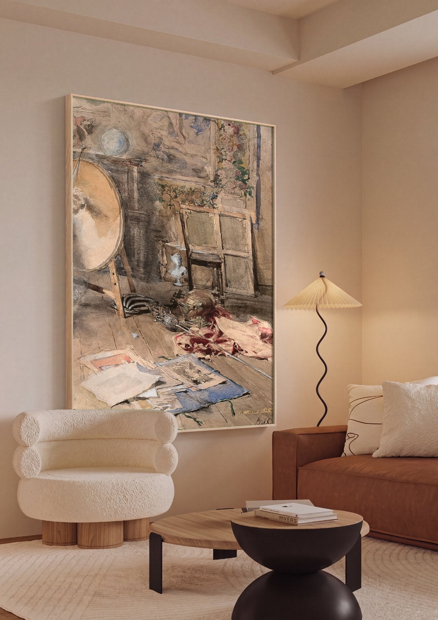 Quadro Decorativo Canto de Ateliê - Boldini em ambiente decorado