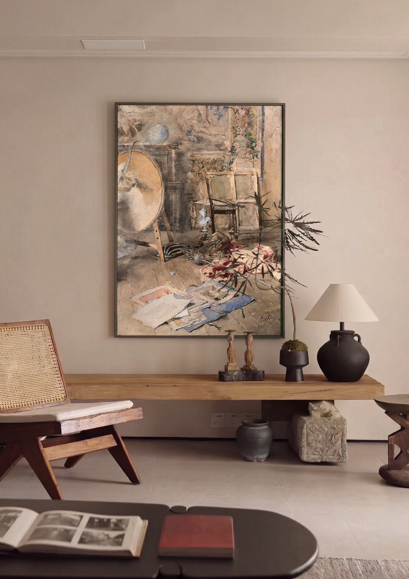 Quadro Decorativo Canto de Ateliê - Boldini em ambiente decorado