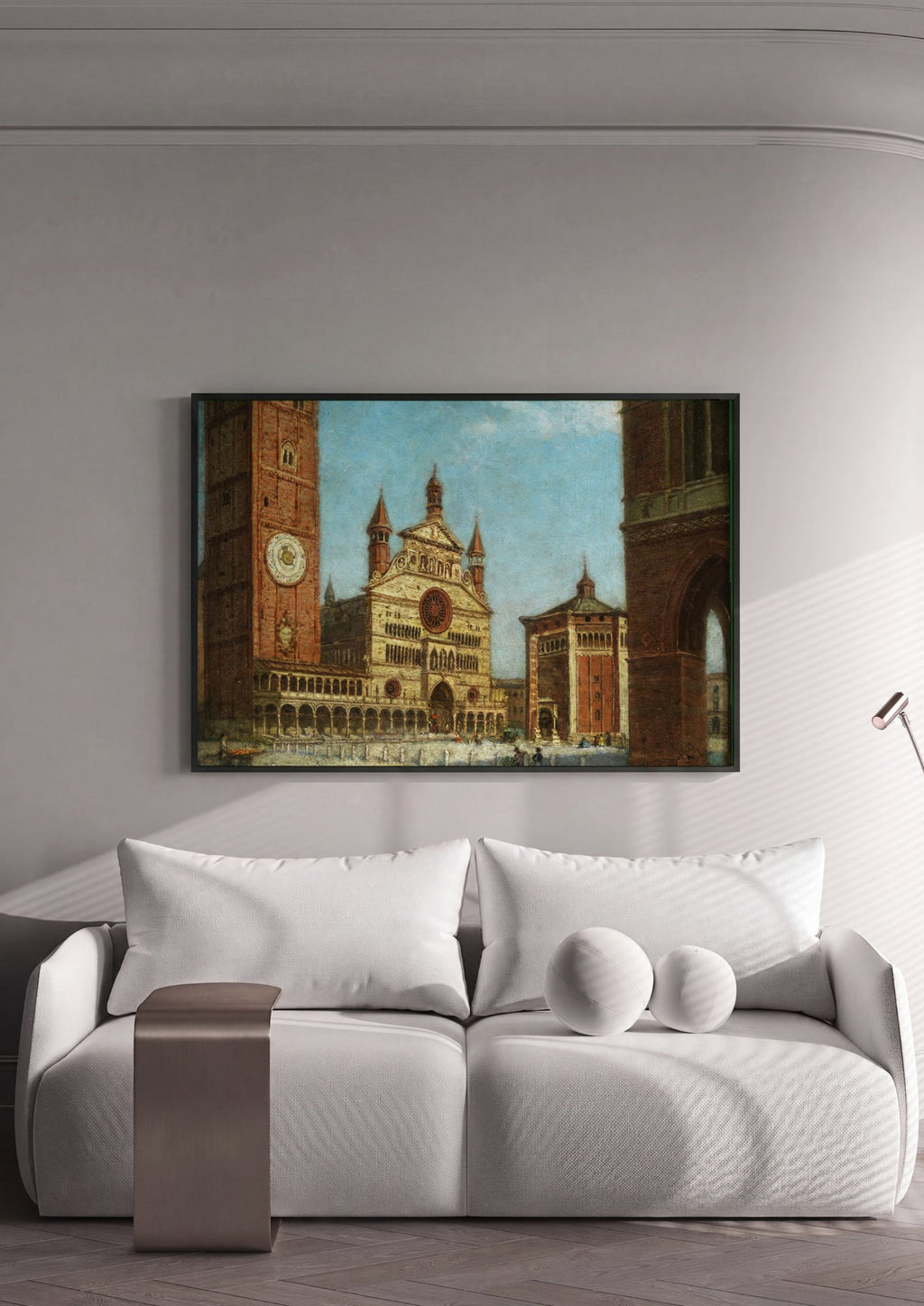 Quadro Decorativo Duomo de Milão (Catedral) - Karl Kaufmann em ambiente decorado
