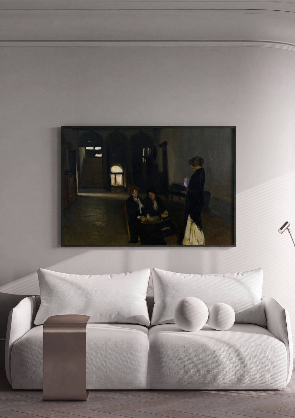 Quadro Decorativo A Serenade (ou No Corredor) - John Singer Sargent | quadro emoldurado na parede