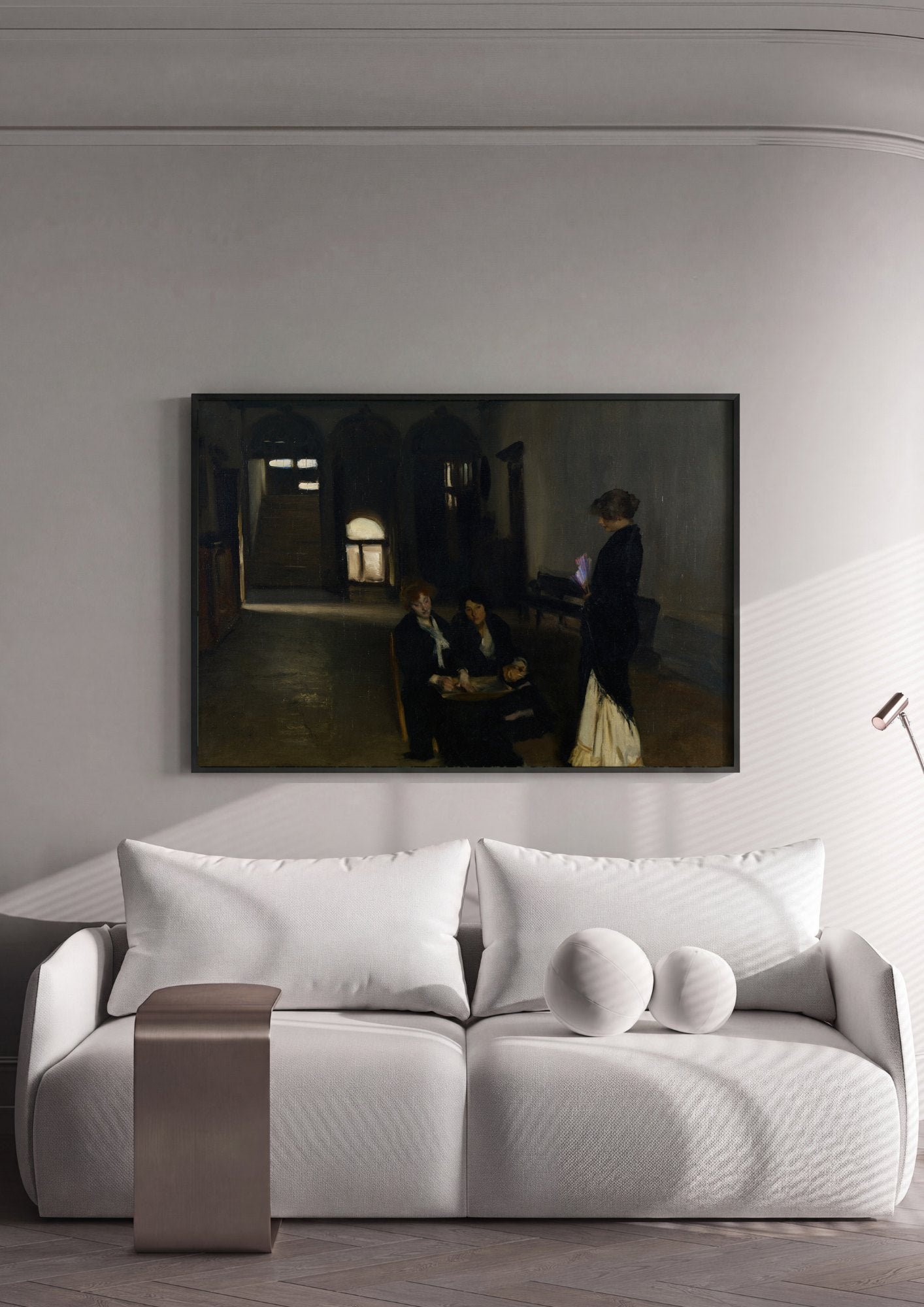 Quadro Decorativo A Serenade (ou No Corredor) - John Singer Sargent | quadro emoldurado na parede