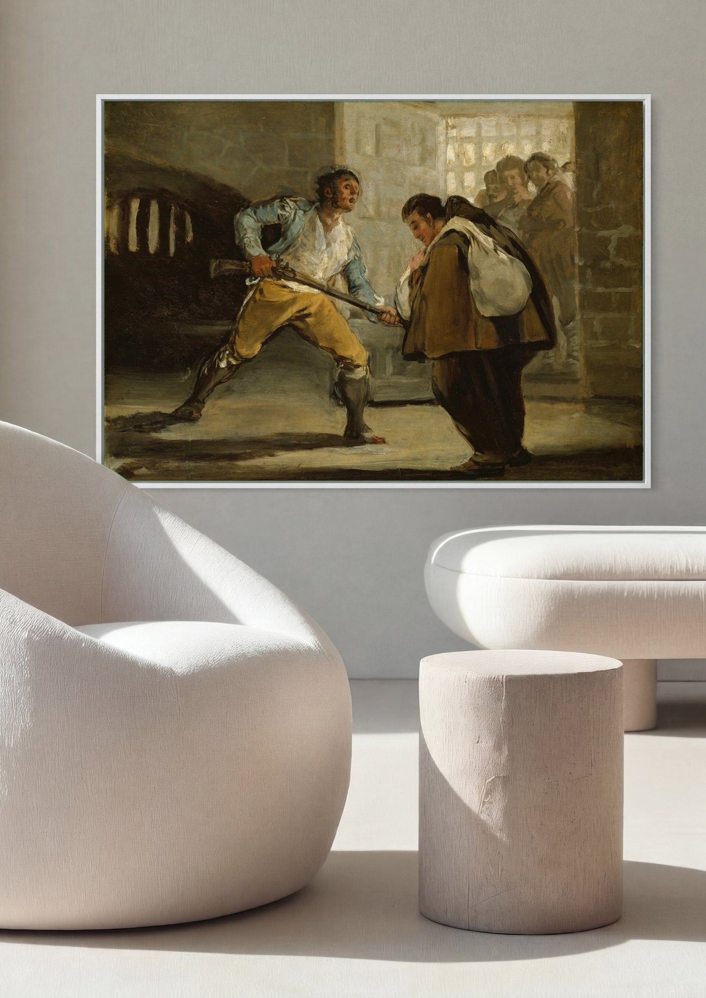 Quadro Decorativo A Prisão - Francisco de Goya | quadro emoldurado na parede