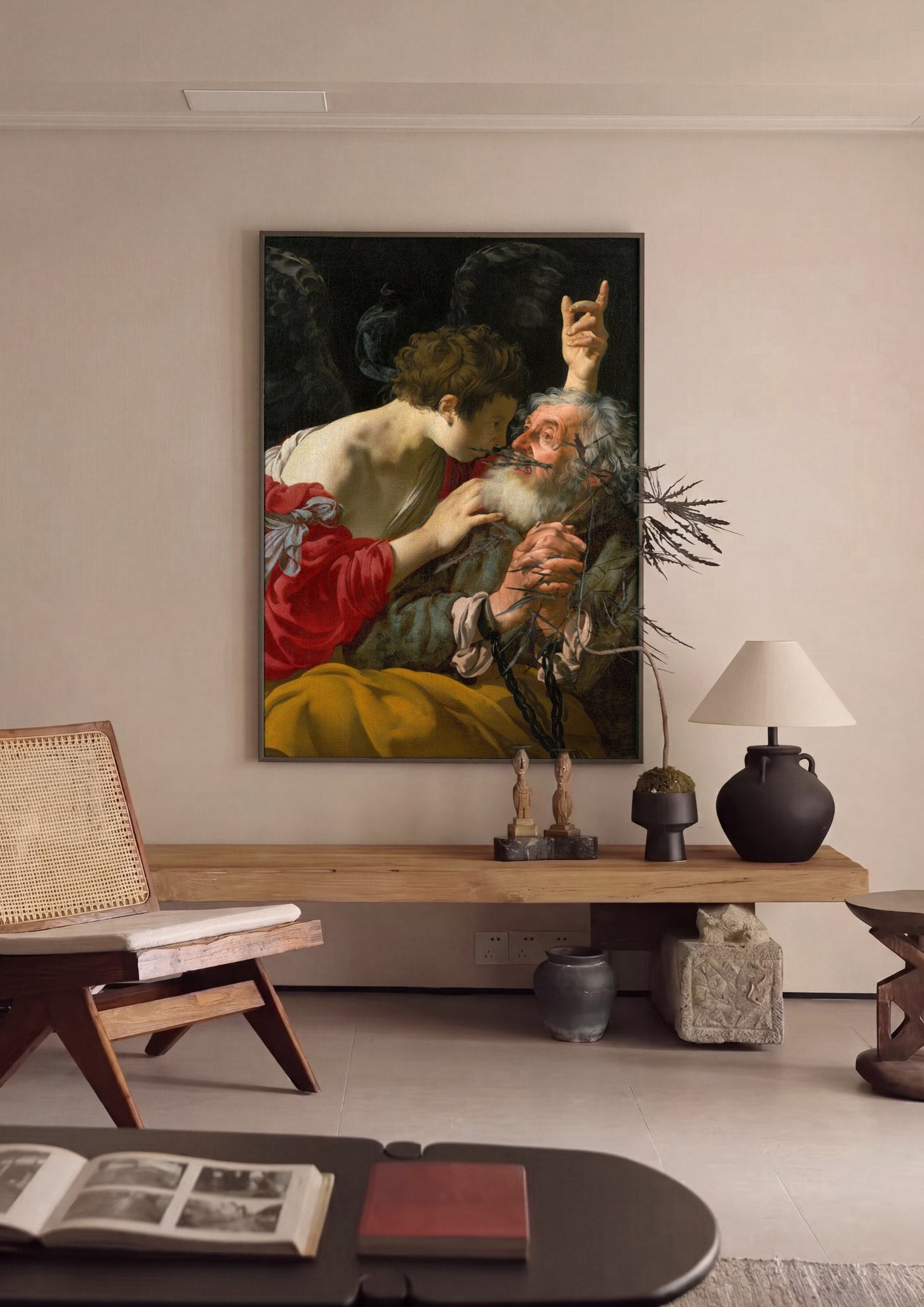 Quadro Decorativo A Libertação de São Pedro - Hendrick ter Brugghen | quadro emoldurado na parede
