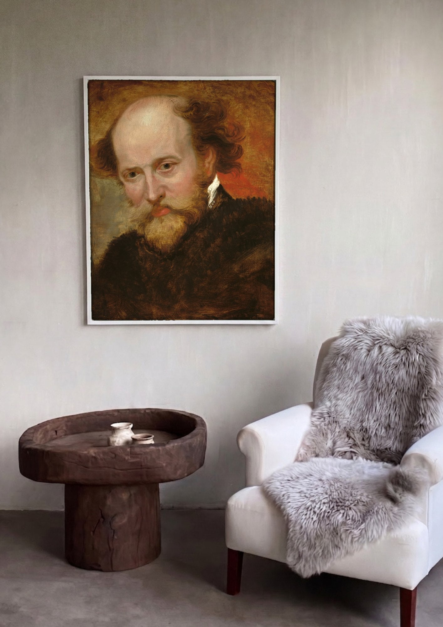 Quadro Decorativo Retrato de Shakespeare - Rubens | quadro emoldurado na parede