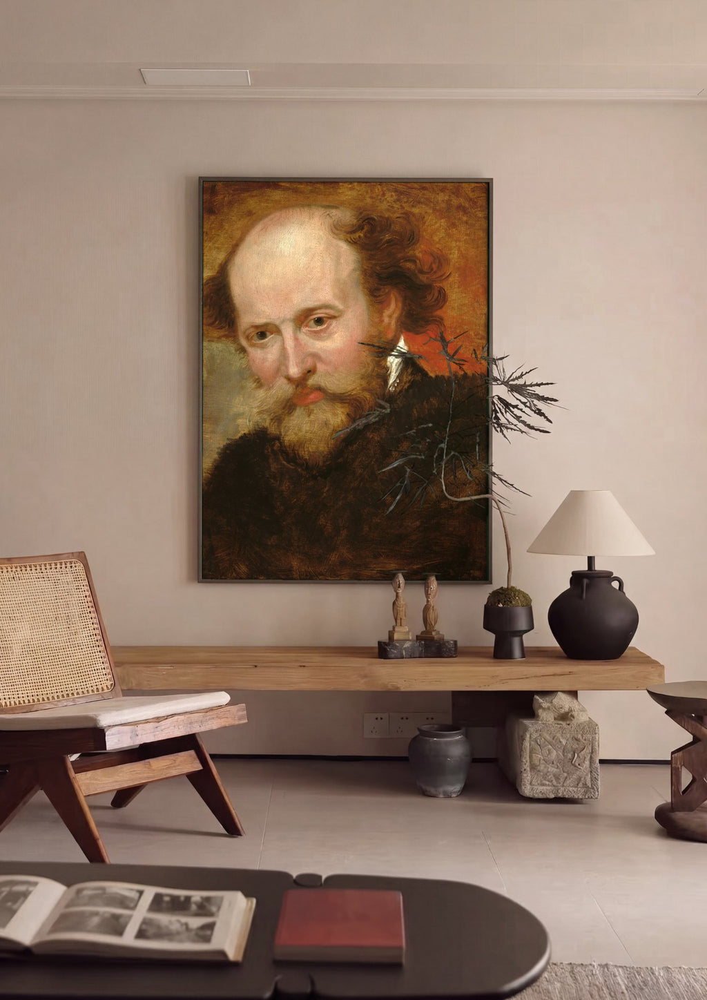 Quadro Decorativo Retrato de Shakespeare - Rubens | quadro emoldurado na parede