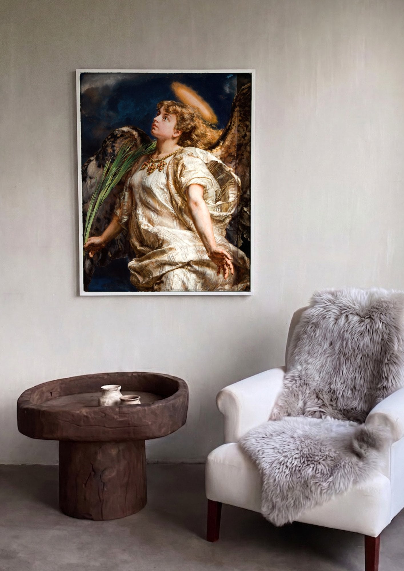 Quadro Decorativo Anjo Querubim - Jan Matejko | quadro emoldurado na parede