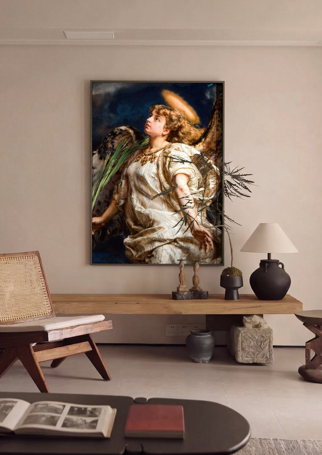 Quadro Decorativo Anjo Querubim - Jan Matejko | quadro emoldurado na parede