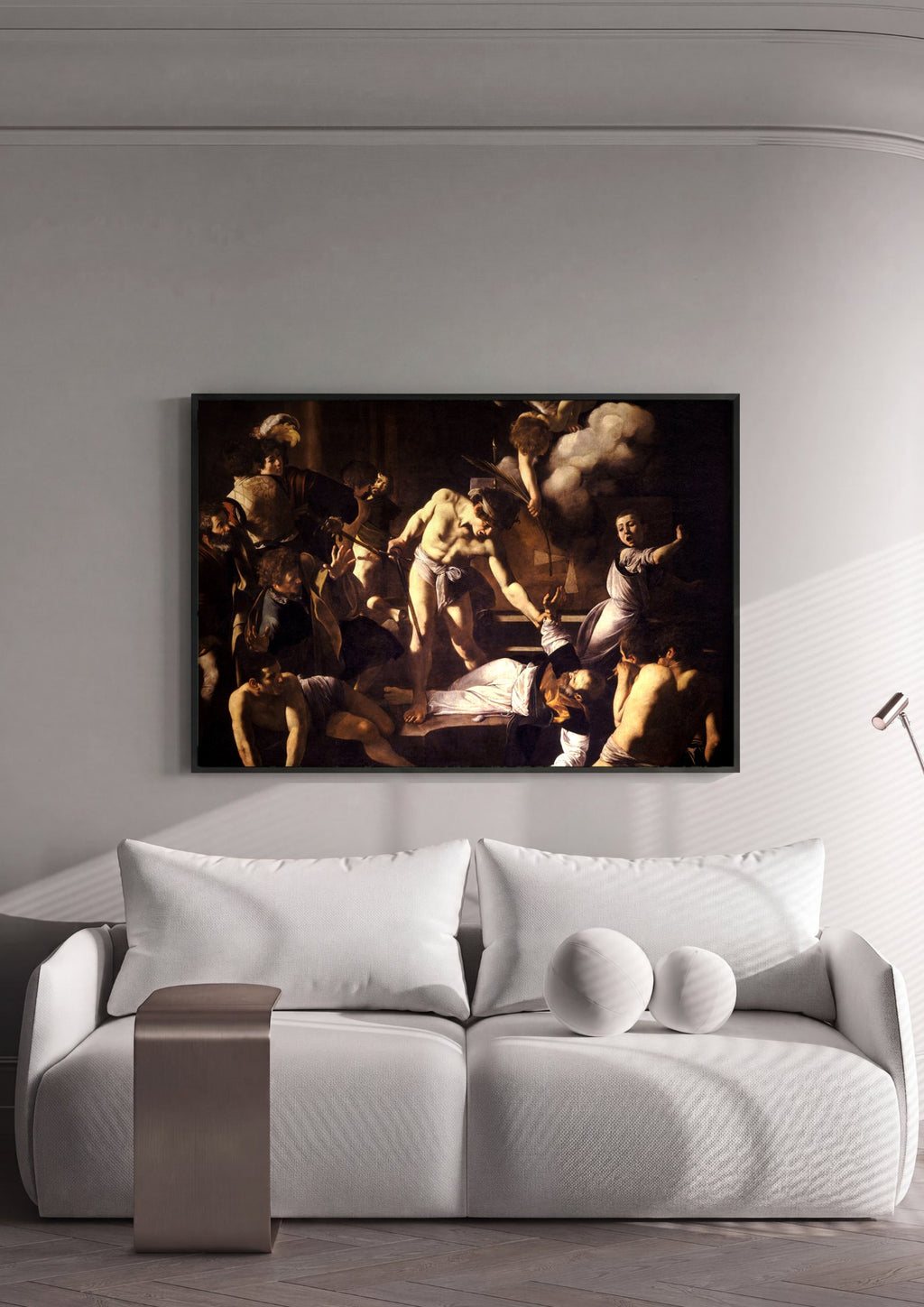Quadro Decorativo O Martírio de São Mateus - Caravaggio | quadro emoldurado na parede