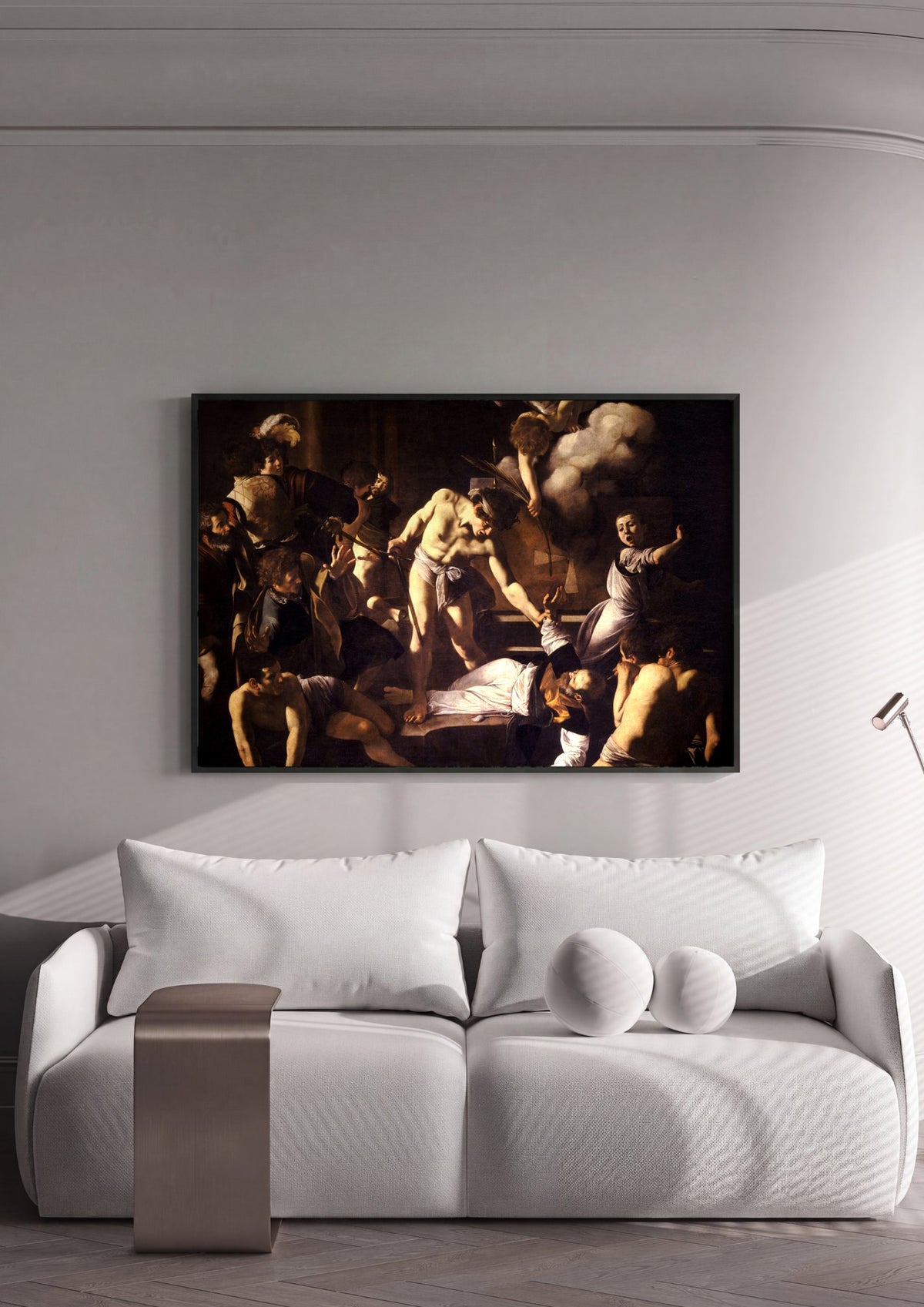 Quadro Decorativo O Martírio de São Mateus - Caravaggio | quadro emoldurado na parede