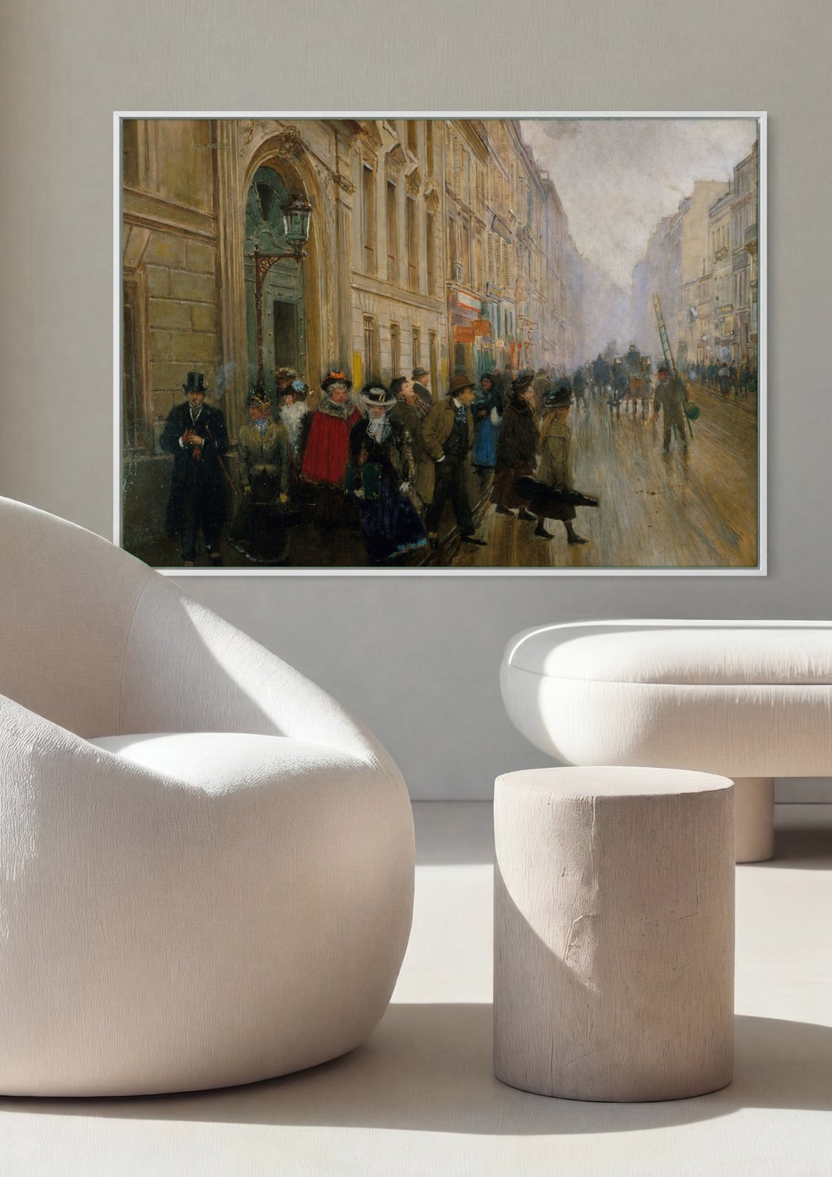 Quadro Decorativo Cena de Rua Parisiense - Jean Béraud | quadro emoldurado na parede
