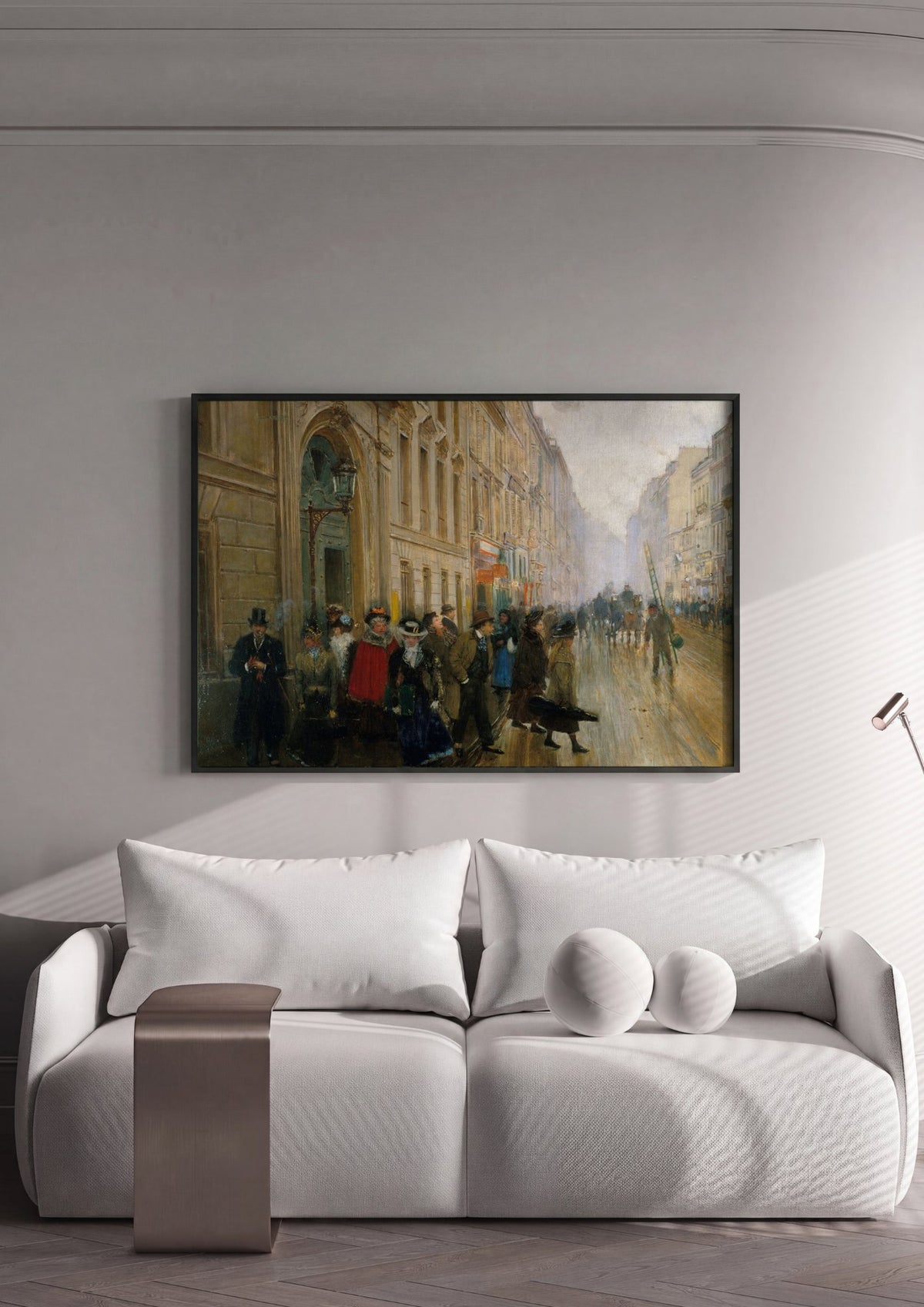 Quadro Decorativo Cena de Rua Parisiense - Jean Béraud | quadro emoldurado na parede