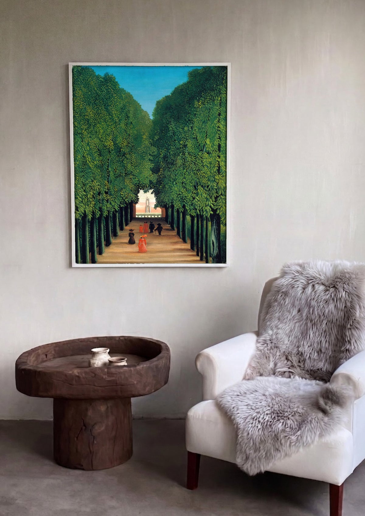 Quadro Decorativo A Alameda do Bosque - Henri Rousseau | quadro emoldurado na parede