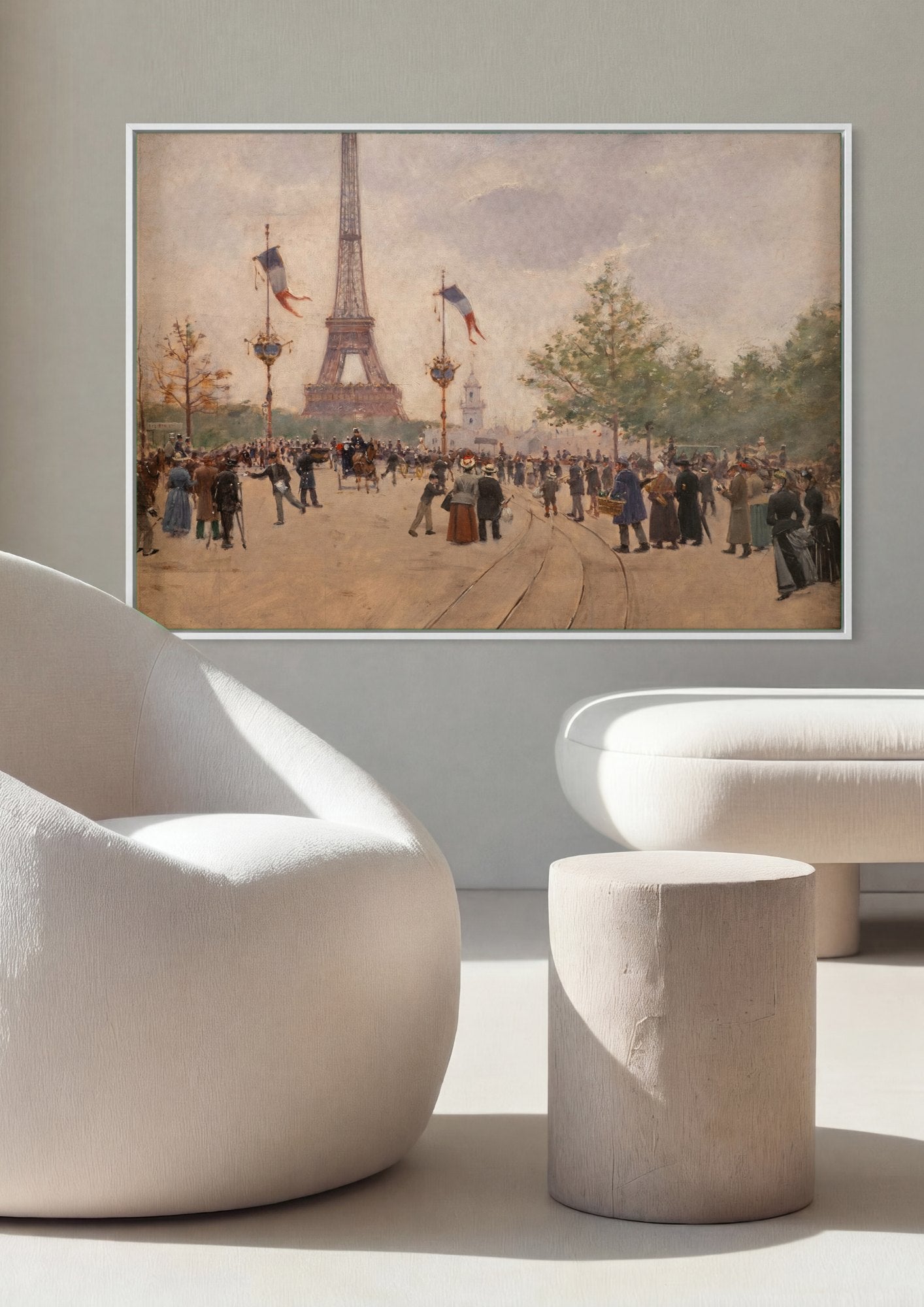 Quadro Decorativo A Torre Eiffel - Jean Béraud | quadro emoldurado na parede