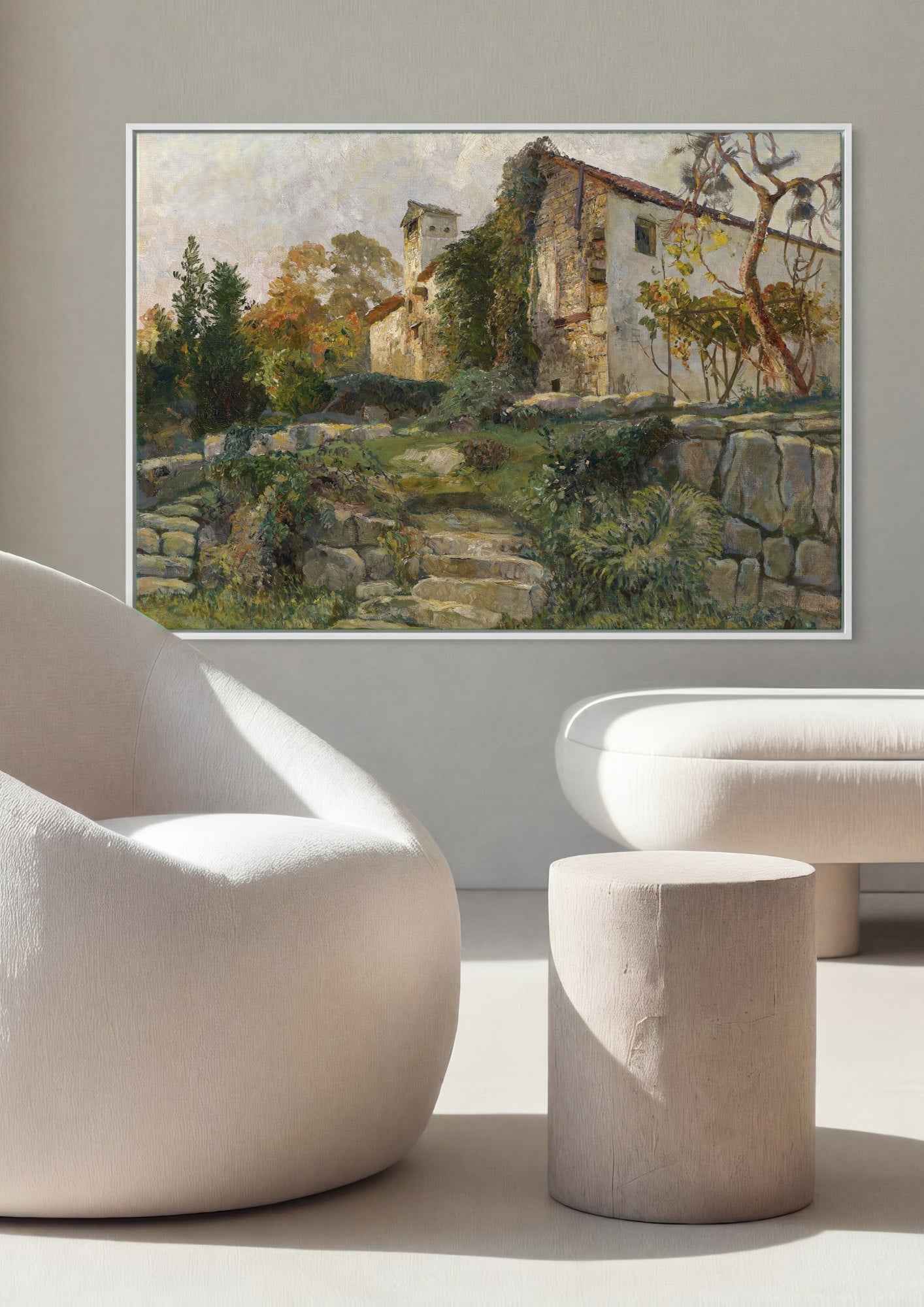 Quadro Decorativo A Casa na Colina - Marie Egner | quadro emoldurado na parede