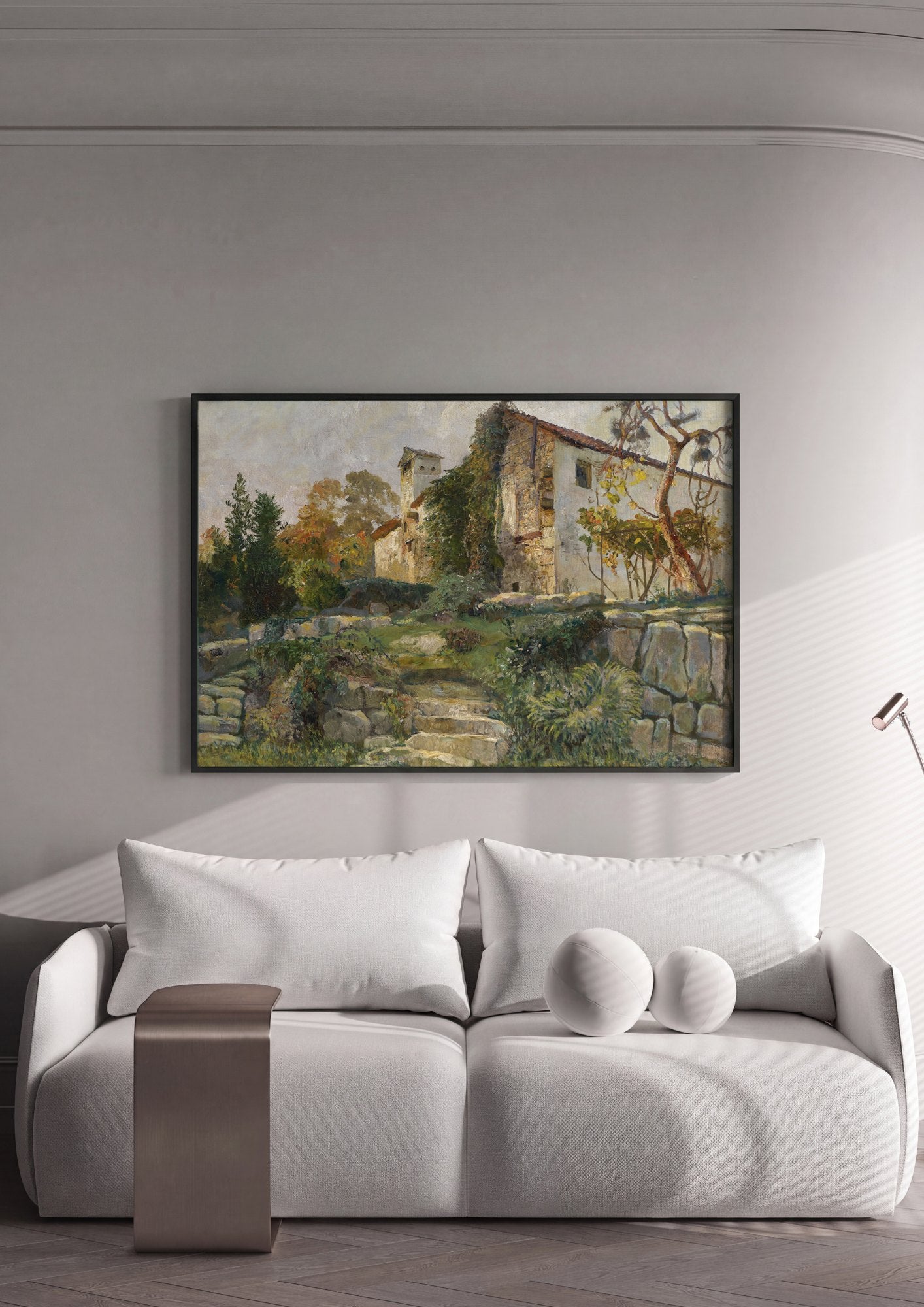 Quadro Decorativo A Casa na Colina - Marie Egner | quadro emoldurado na parede