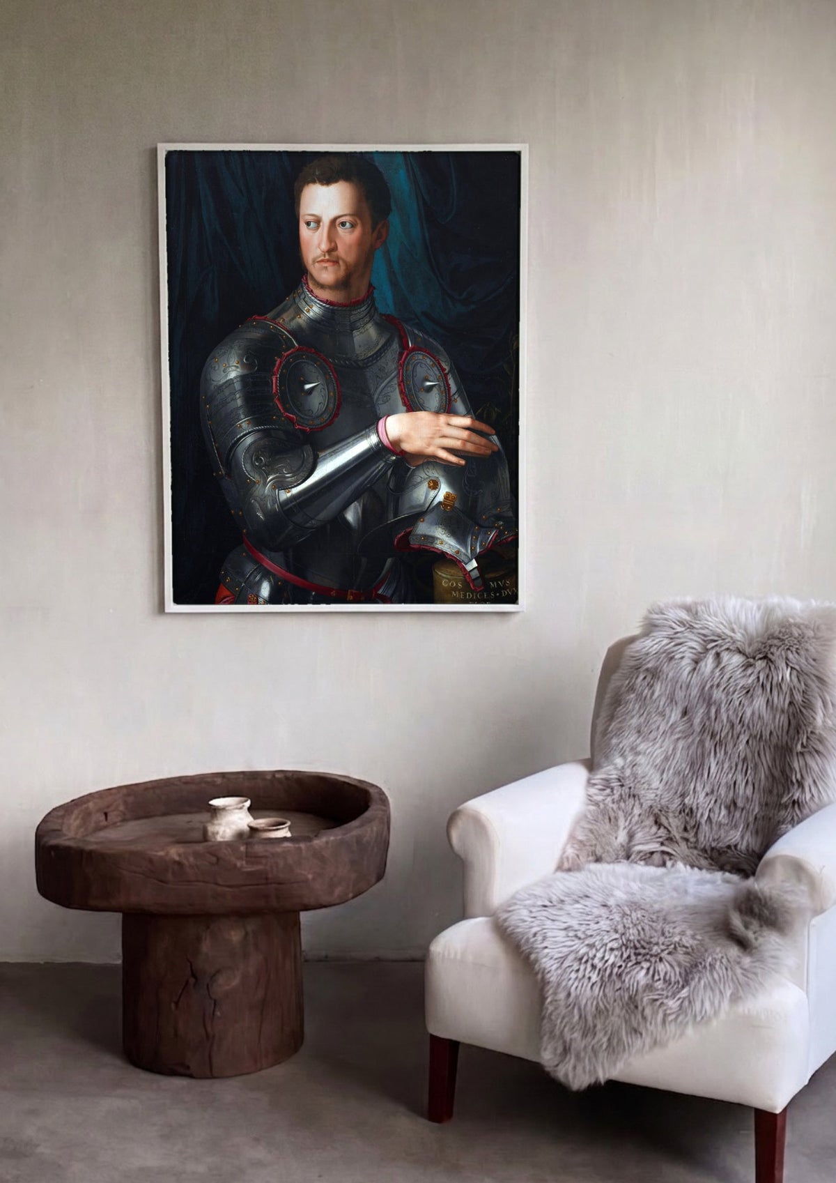 Quadro Decorativo Retrato de Cosimo I de' Medici - Bronzino | quadro emoldurado na parede
