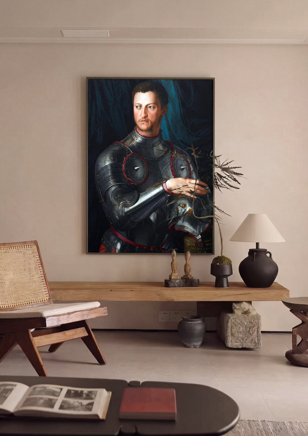 Quadro Decorativo Retrato de Cosimo I de' Medici - Bronzino | quadro emoldurado na parede