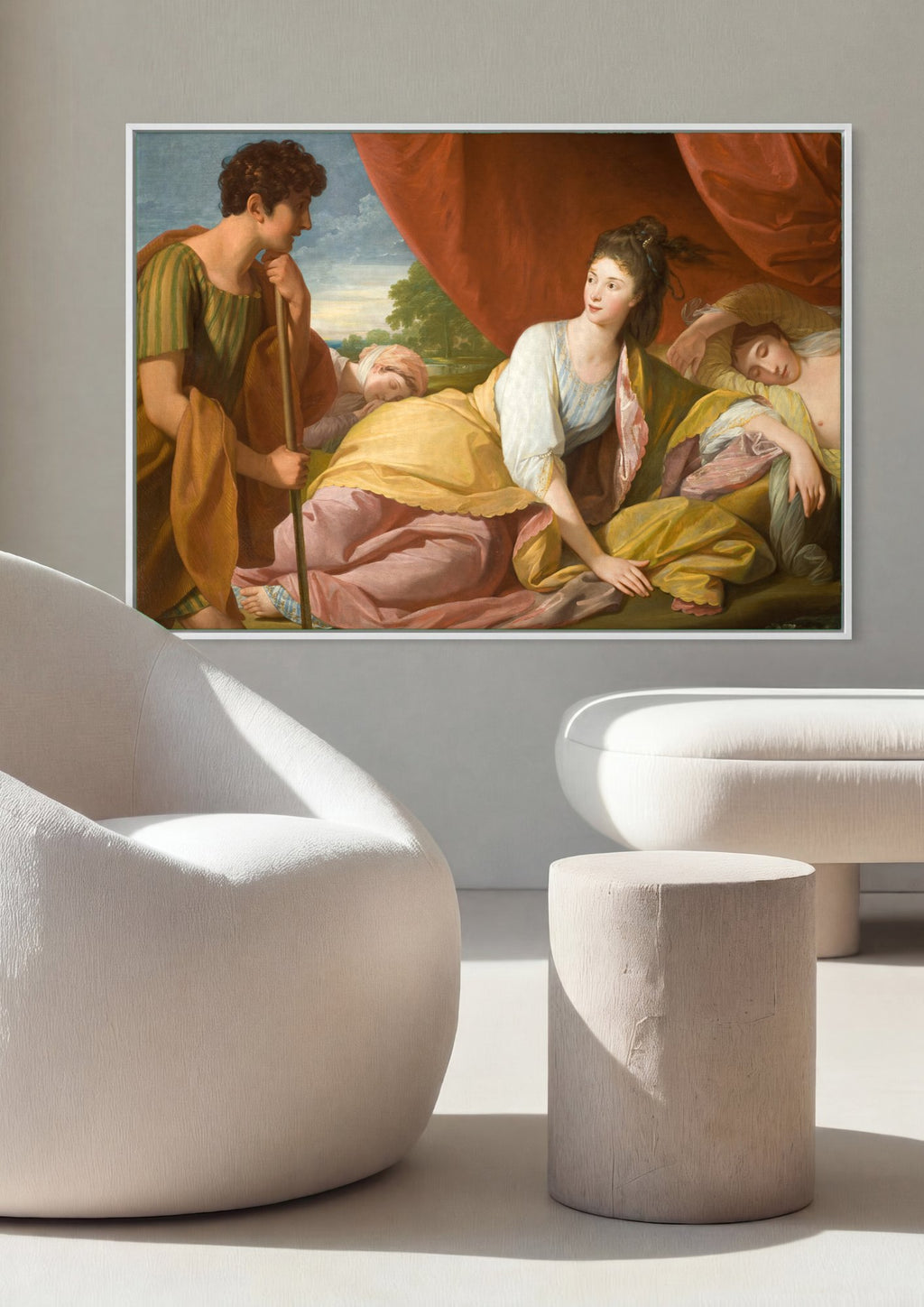 Quadro Decorativo A Expulsão de Hagar e Ismael - Benjamin West | quadro emoldurado na parede