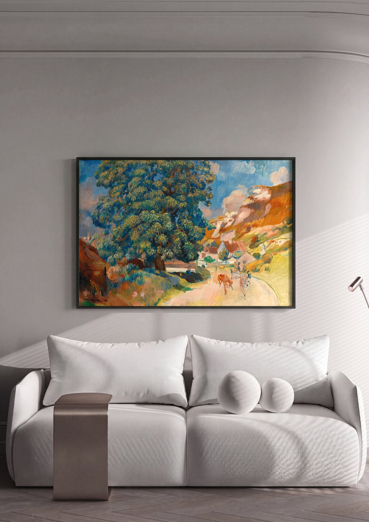 Quadro Decorativo A Grande Arvore - Pierre Auguste Renoir | quadro emoldurado na parede