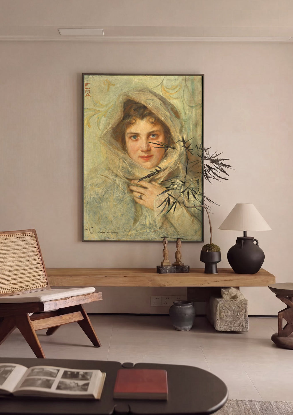 Quadro Decorativo Elma - Philip Alexius de László | quadro emoldurado na parede