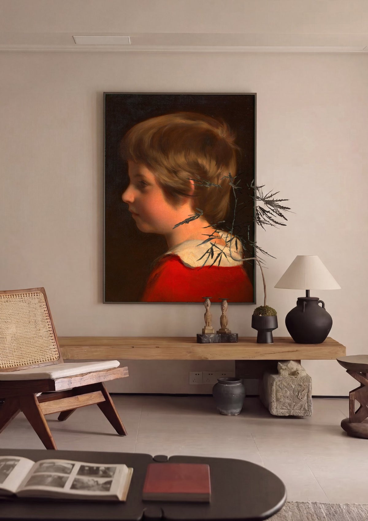 Quadro Decorativo Retrato de Menino - Friedrich Von Amerling | quadro emoldurado na parede