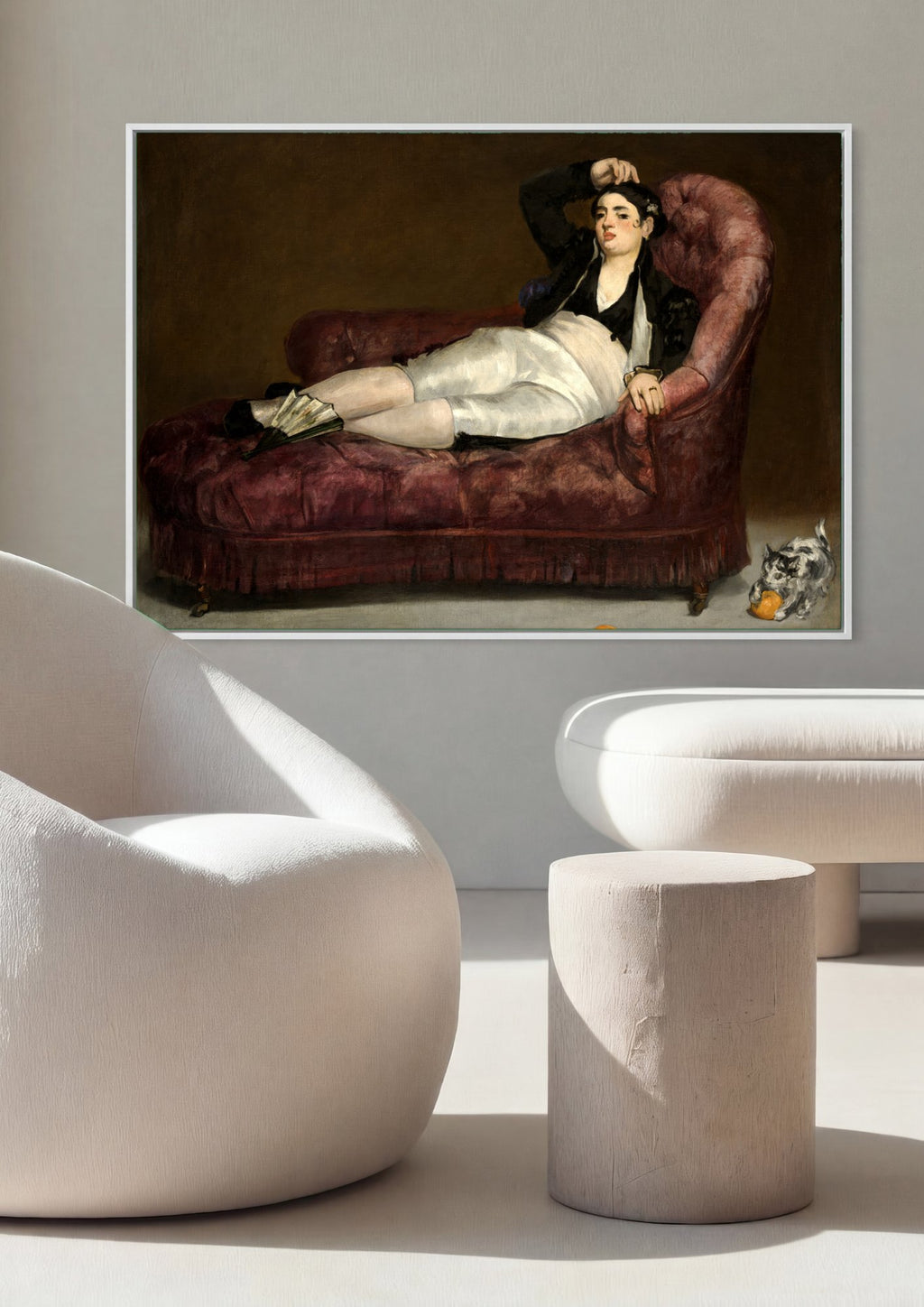 Quadro Decorativo A Filósofa (Retrato de Mme. Manet) - Manet | quadro emoldurado na parede