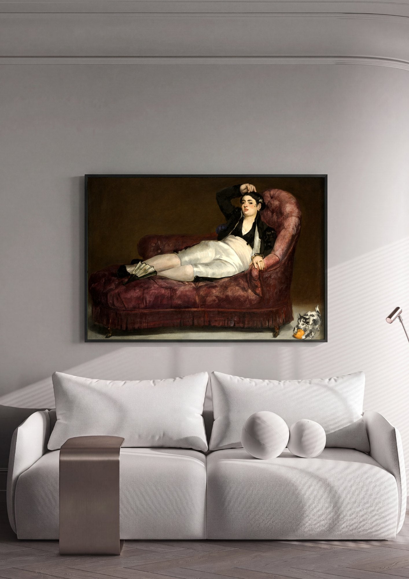Quadro Decorativo A Filósofa (Retrato de Mme. Manet) - Manet | quadro emoldurado na parede