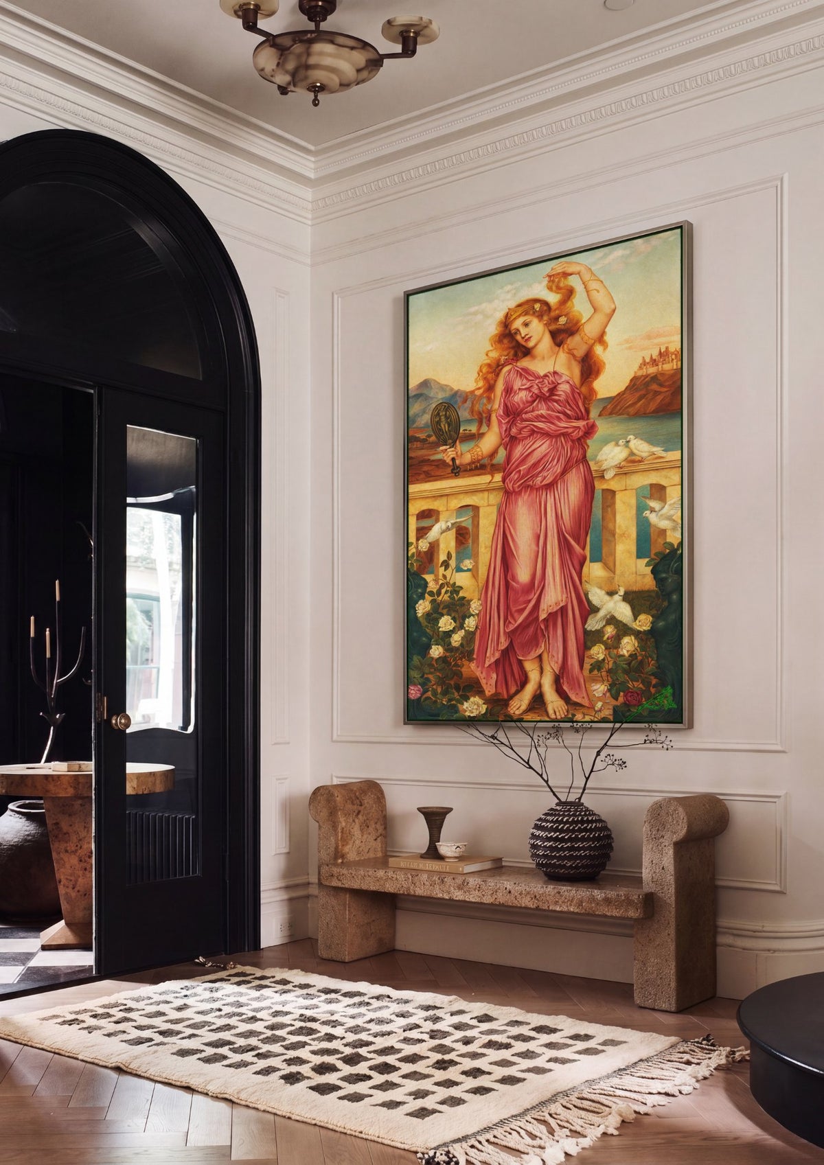 Quadro Decorativo Flora (ou Primavera) - Evelyn De Morgan | quadro emoldurado na parede