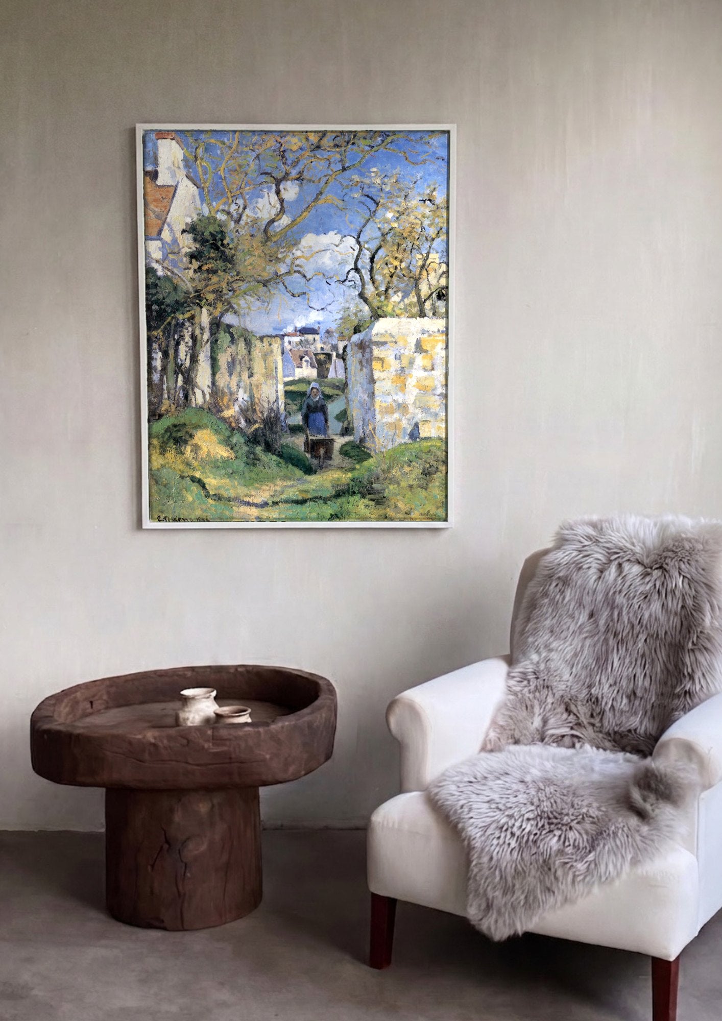 Quadro Decorativo A Carriola (La Brouette) - Pissarro | quadro emoldurado na parede