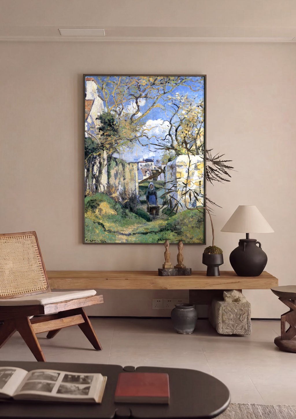 Quadro Decorativo A Carriola (La Brouette) - Pissarro | quadro emoldurado na parede