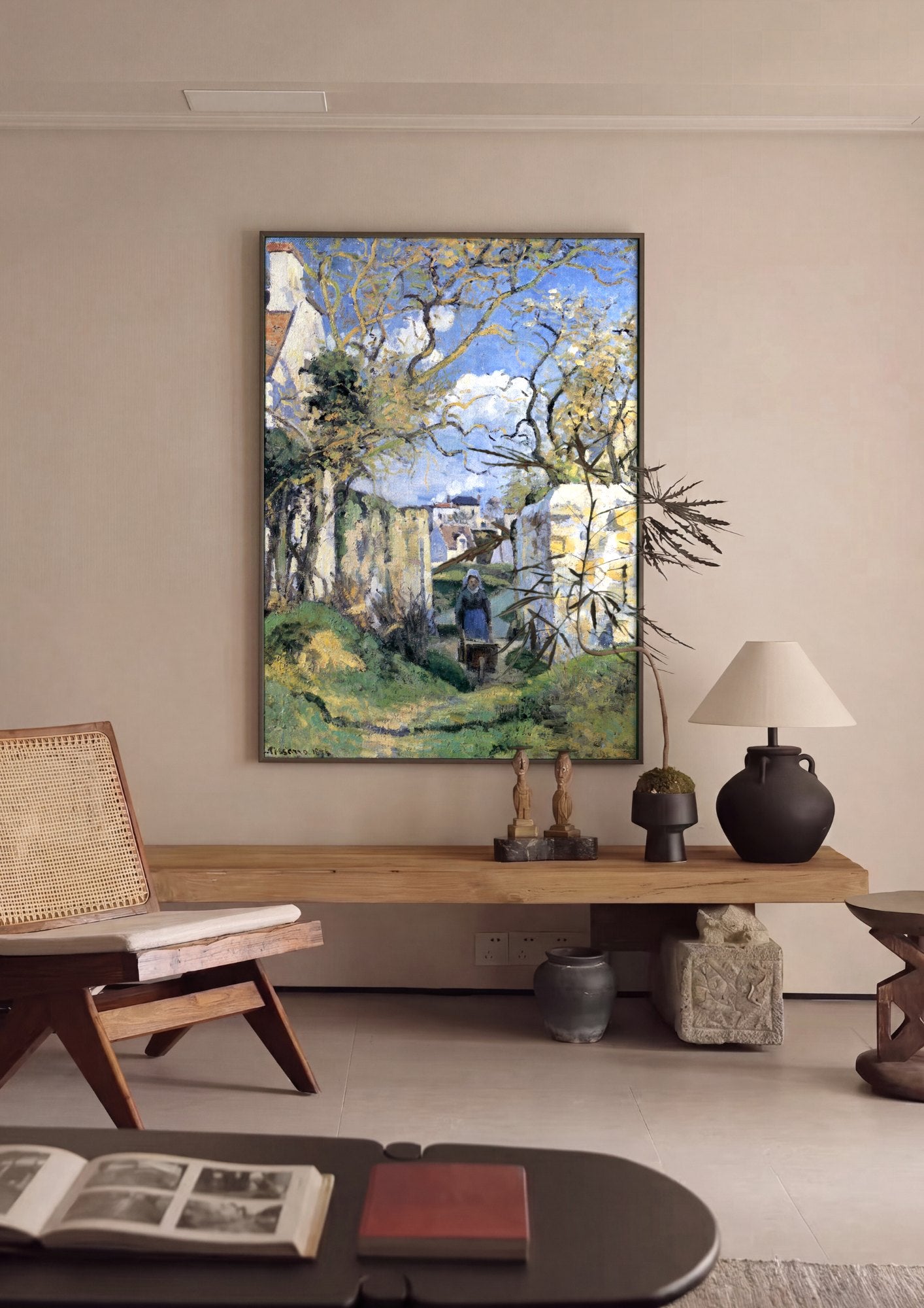 Quadro Decorativo A Carriola (La Brouette) - Pissarro | quadro emoldurado na parede