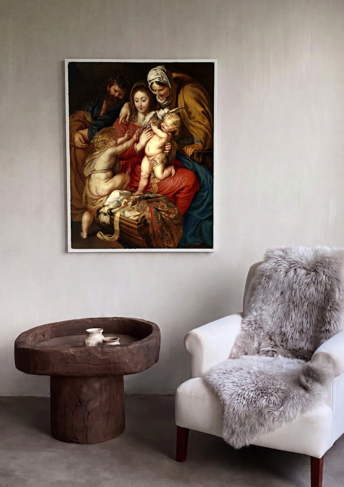 Quadro Decorativo A Sagrada Família (Rubens) - Peter Paul Rubens | quadro emoldurado na parede