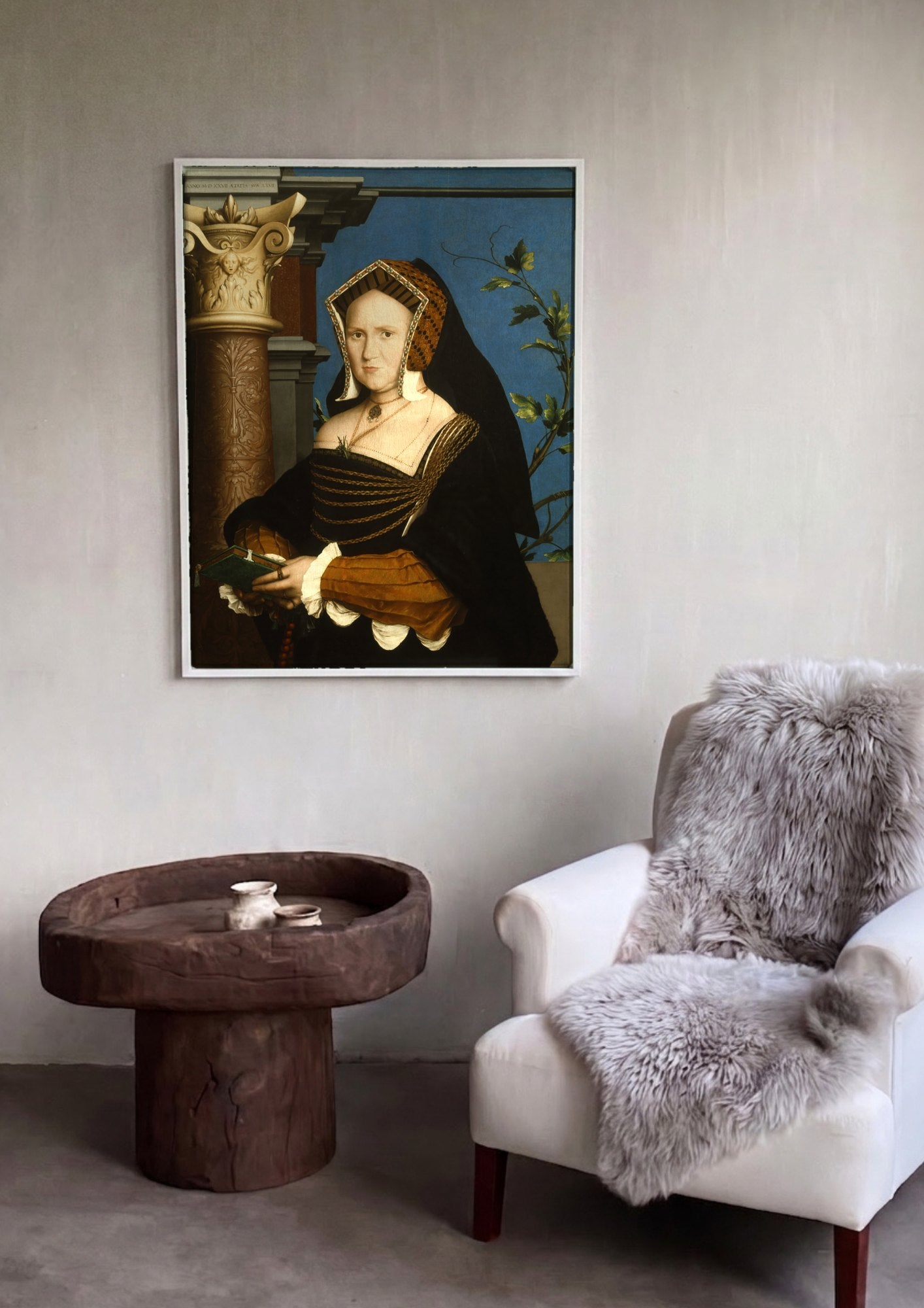 Quadro Decorativo A Senhora com Livro de Orações - Hans Holbein | quadro emoldurado na parede